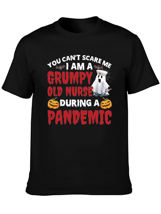 Grumpy Nurse Pandemic T-Shirt - Halloween Nurse Tee