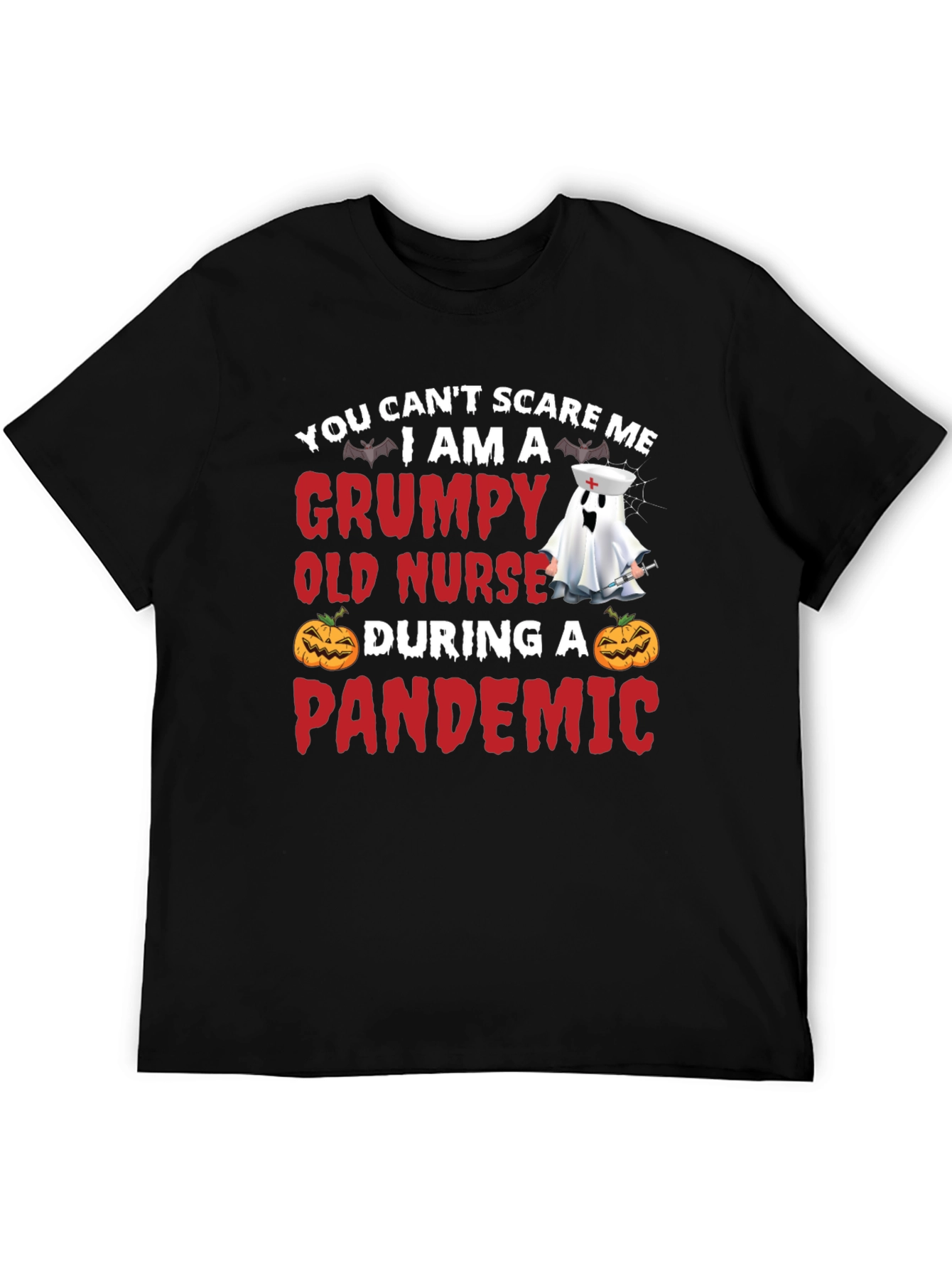 Grumpy Nurse Pandemic T-Shirt - Halloween Nurse Tee