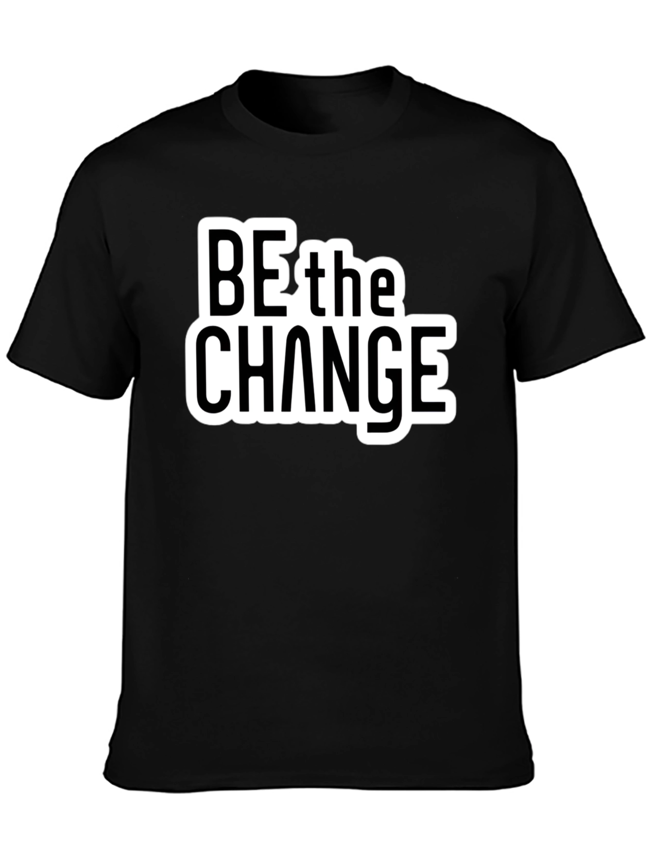Be the Change Graphic Black T-Shirt