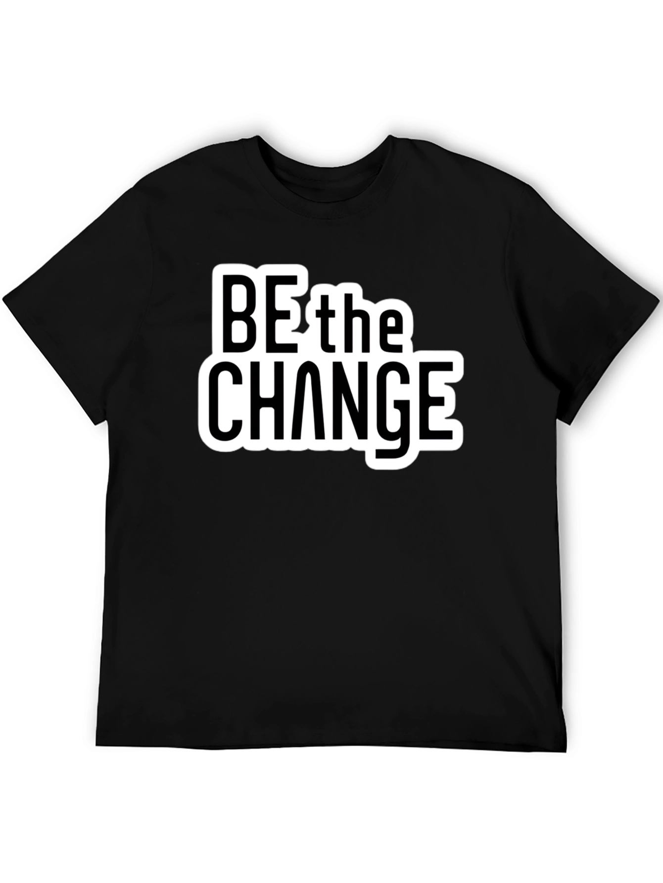 Be the Change Graphic Black T-Shirt