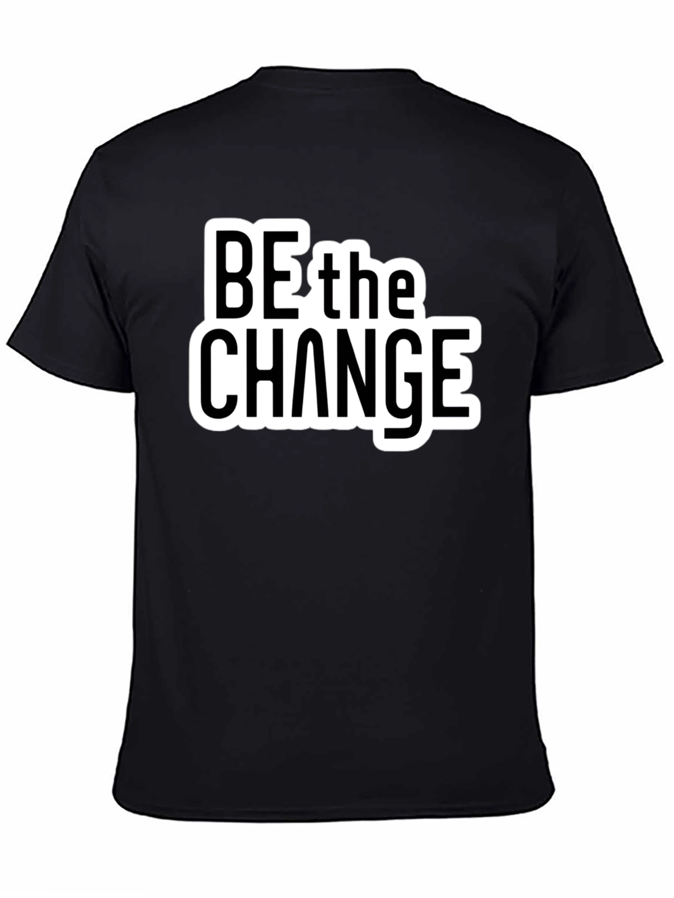 Be the Change Graphic Black T-Shirt