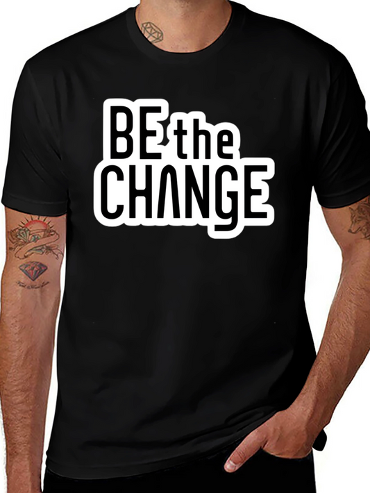 Be the Change Graphic Black T-Shirt