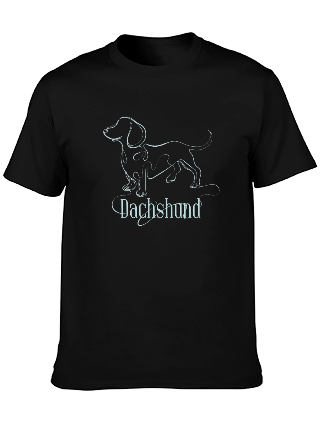 Dachshund Line Art T-Shirt - Stylish Pet Lover Tee