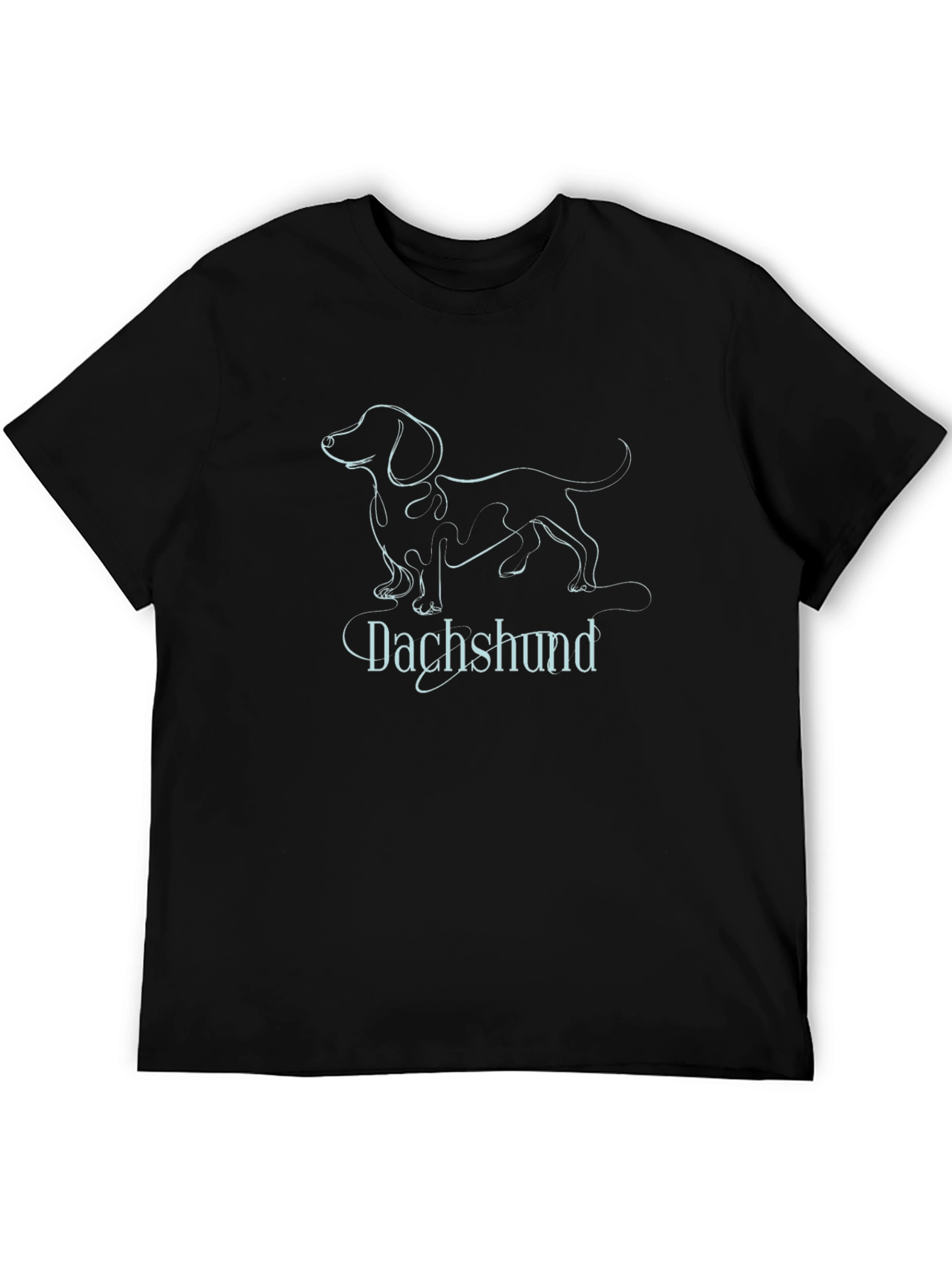 Dachshund Line Art T-Shirt - Stylish Pet Lover Tee