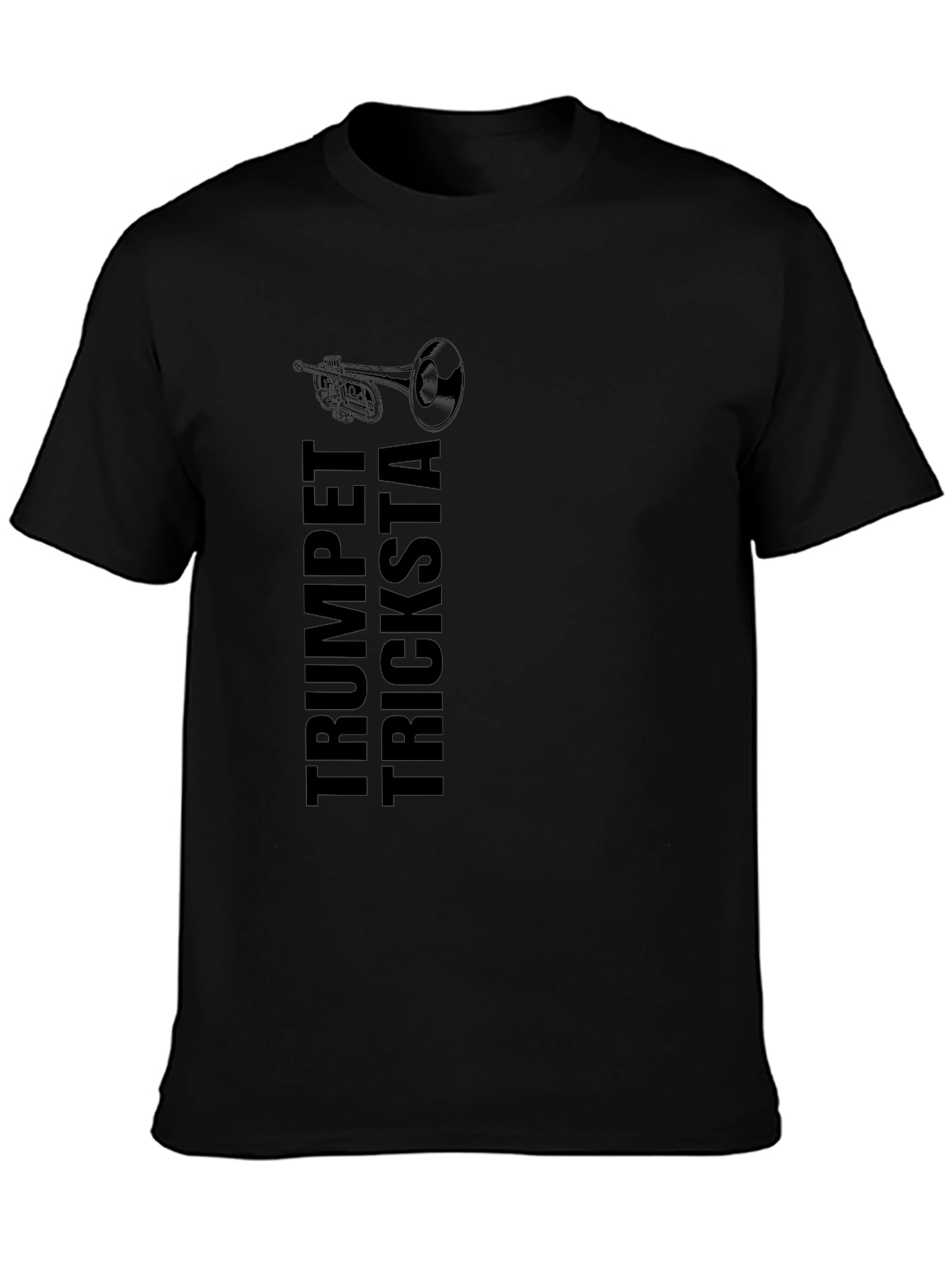 Trumpet Tricksta Black Graphic Tee
