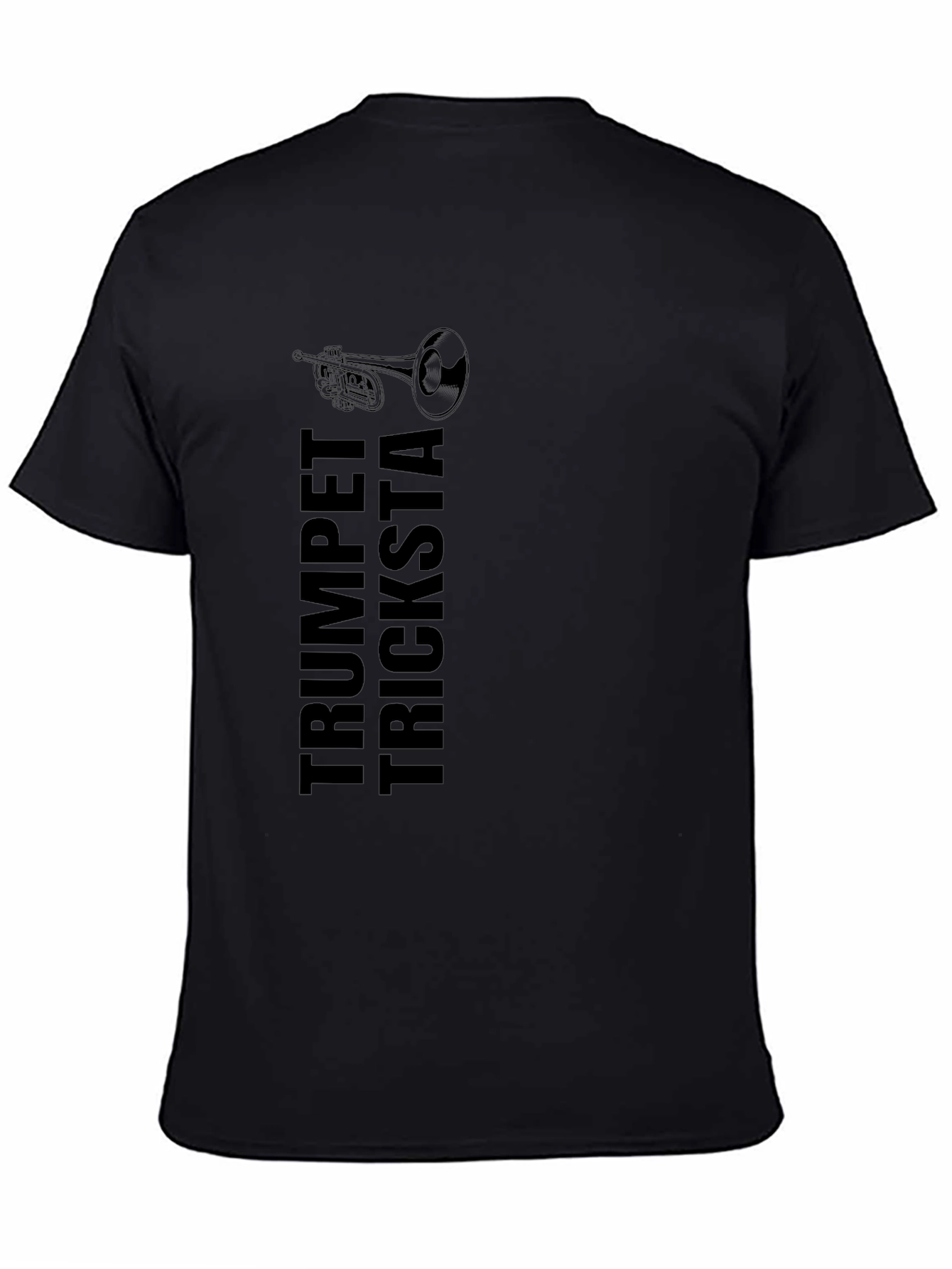 Trumpet Tricksta Black Graphic Tee