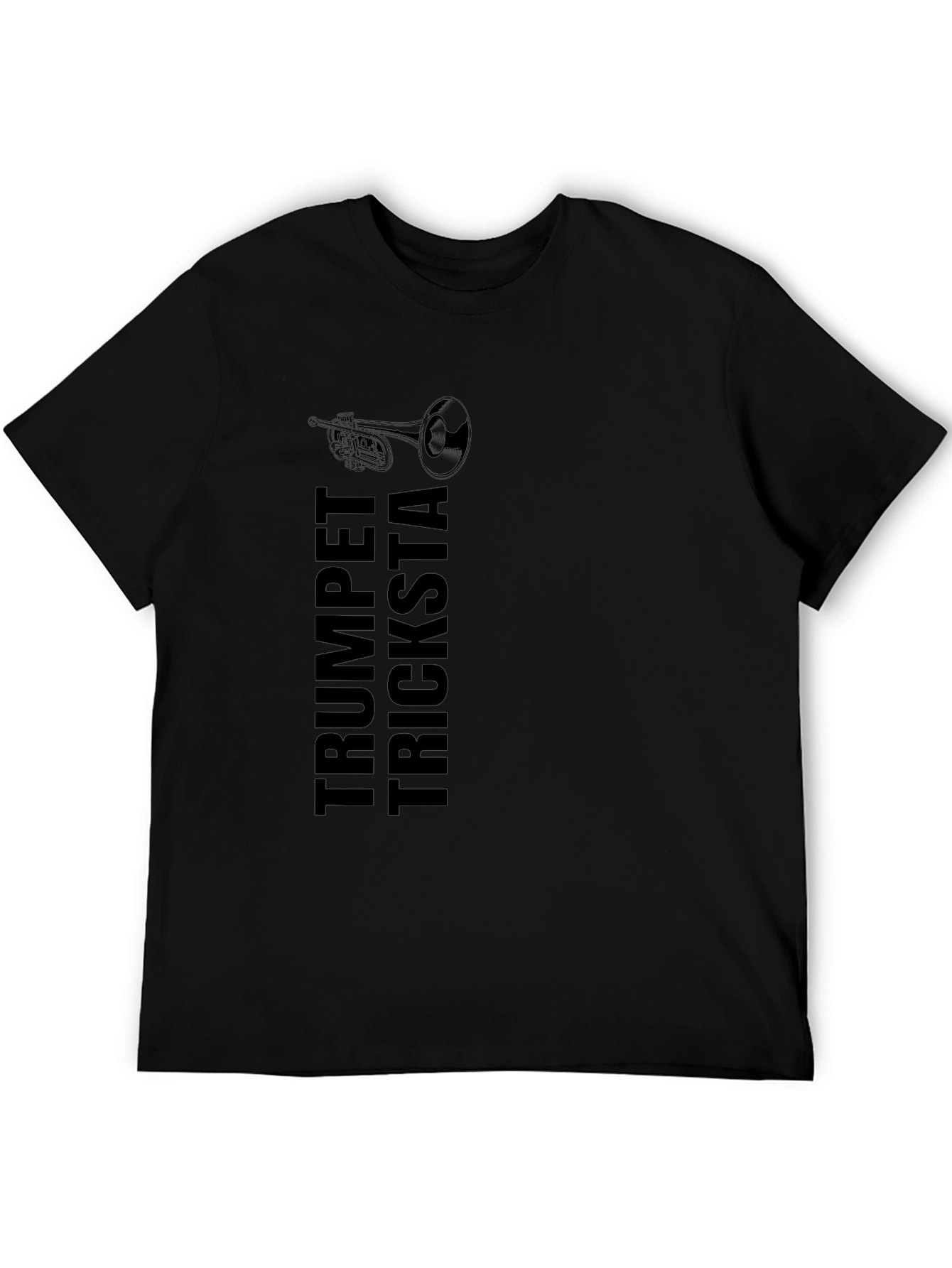 Trumpet Tricksta Black Graphic Tee