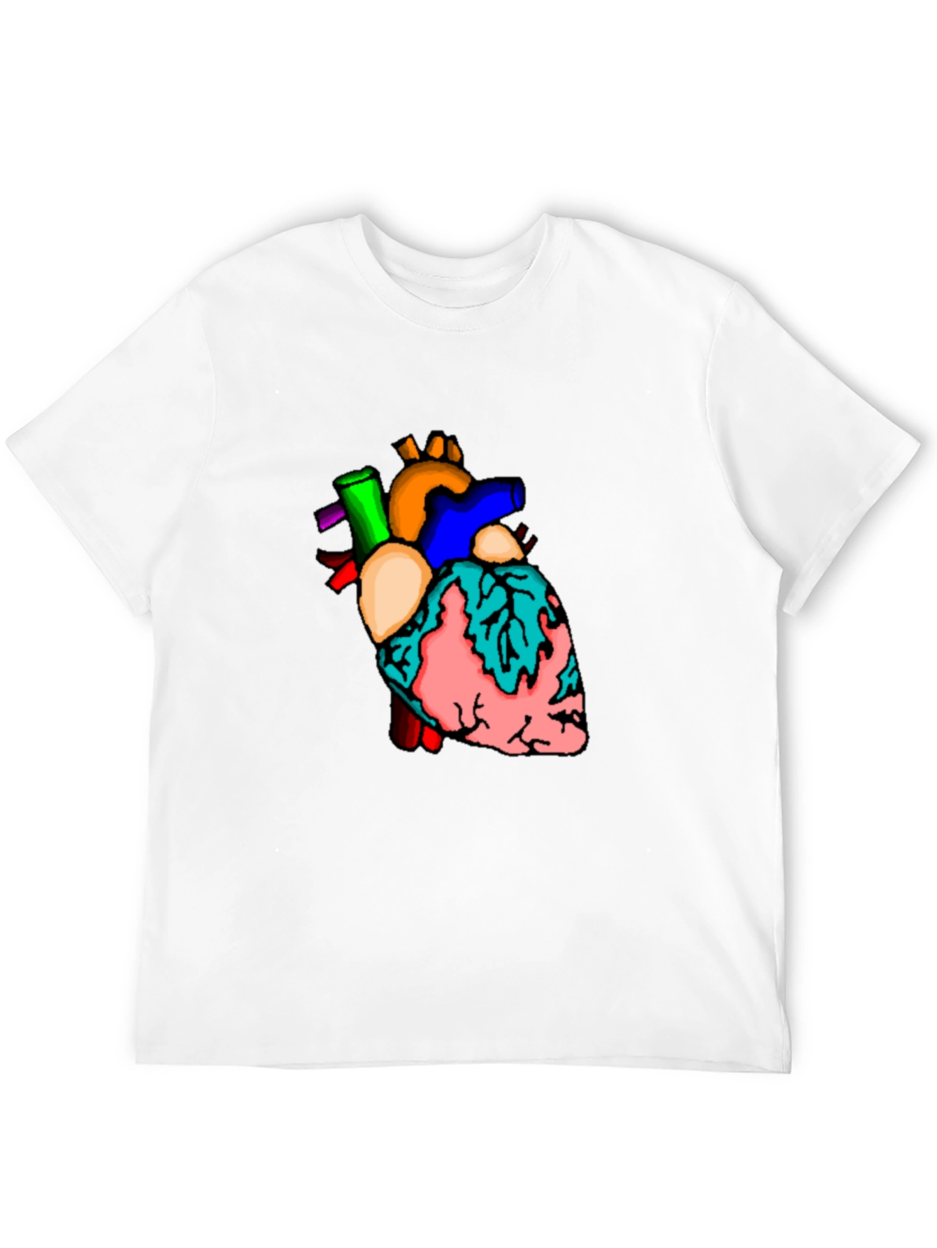 Anatomical Heart Graphic T-Shirt - Unique Design