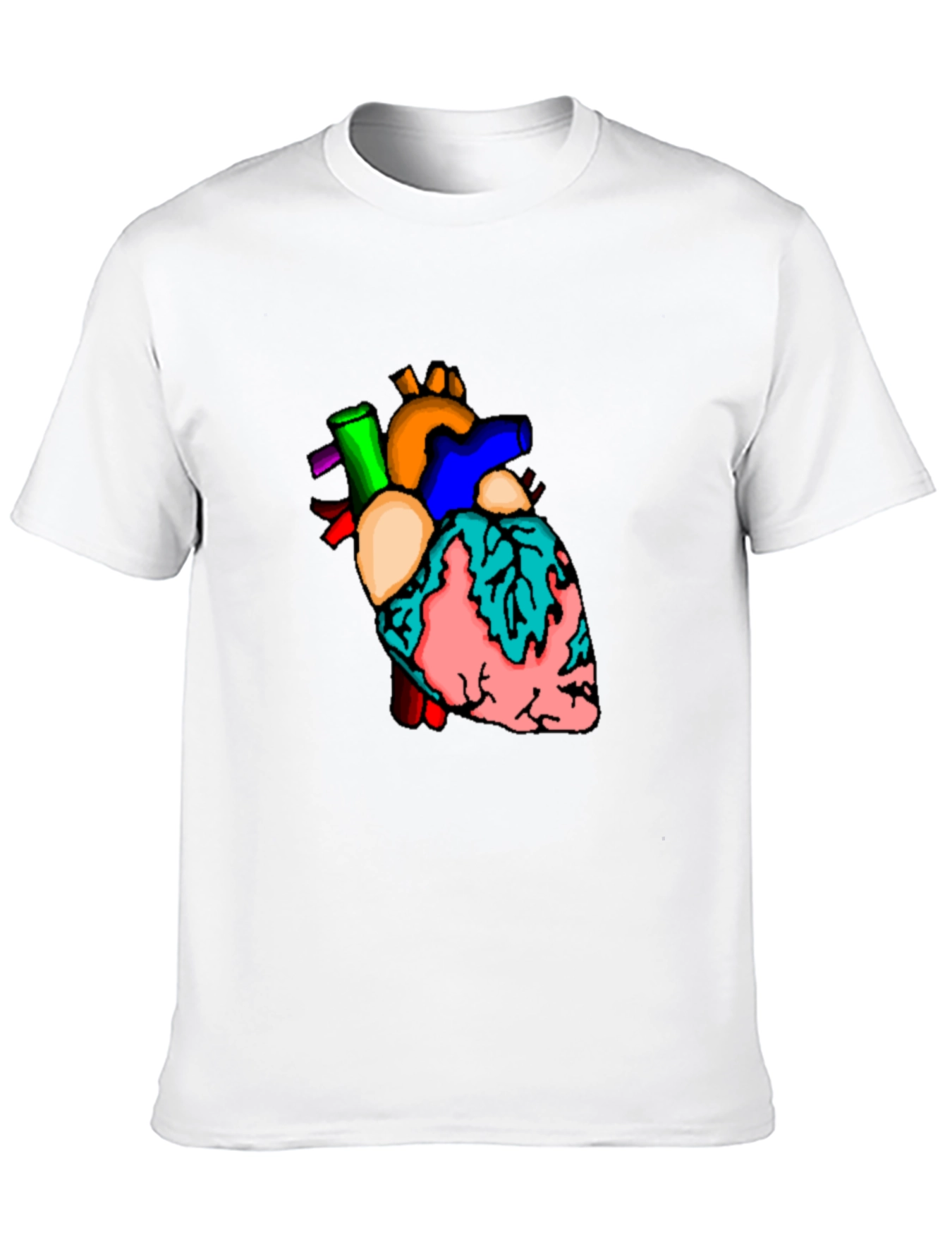 Anatomical Heart Graphic T-Shirt - Unique Design