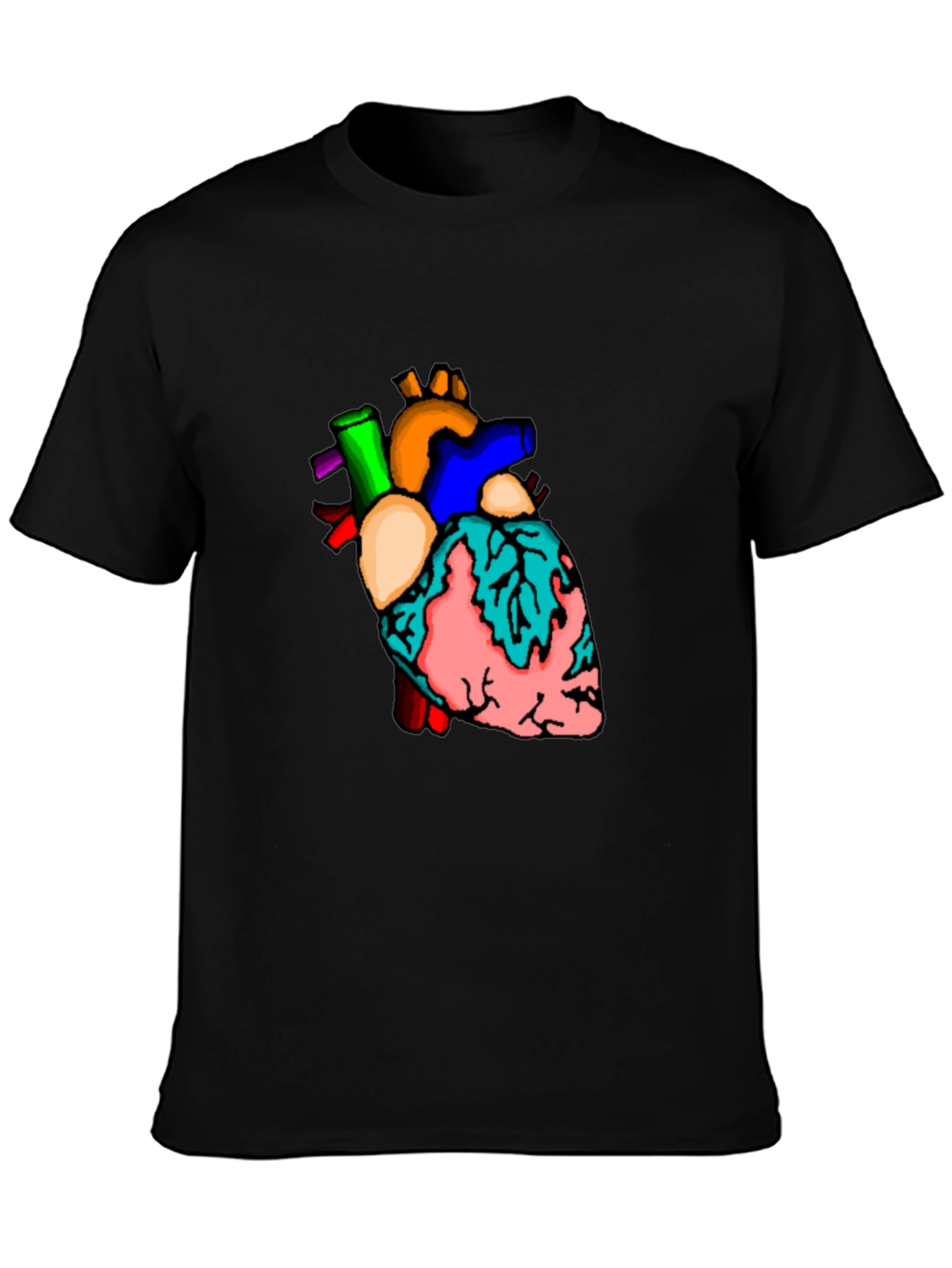 Anatomical Heart Graphic T-Shirt - Unique Design