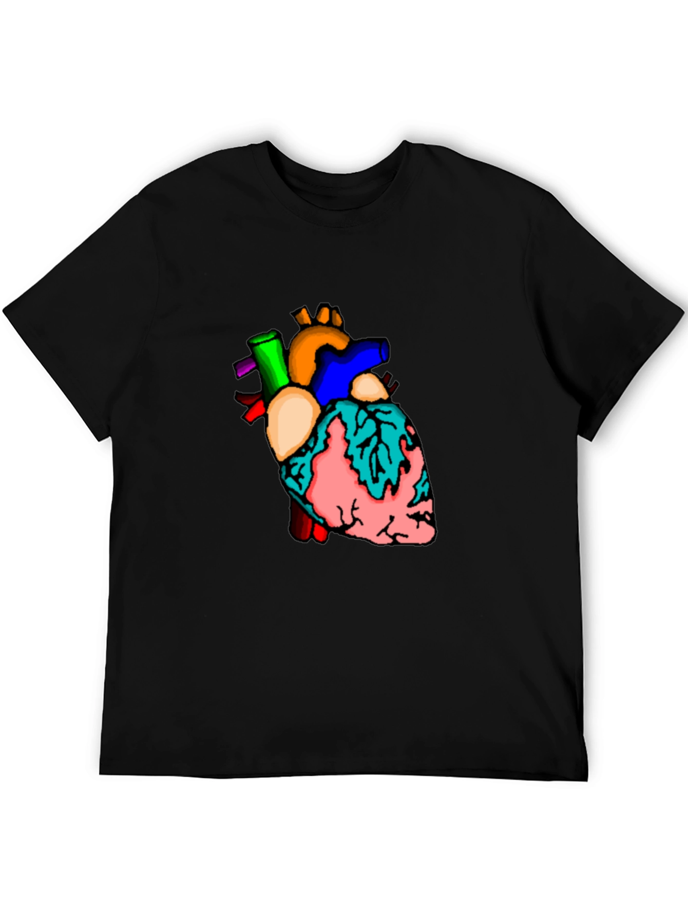 Anatomical Heart Graphic T-Shirt - Unique Design