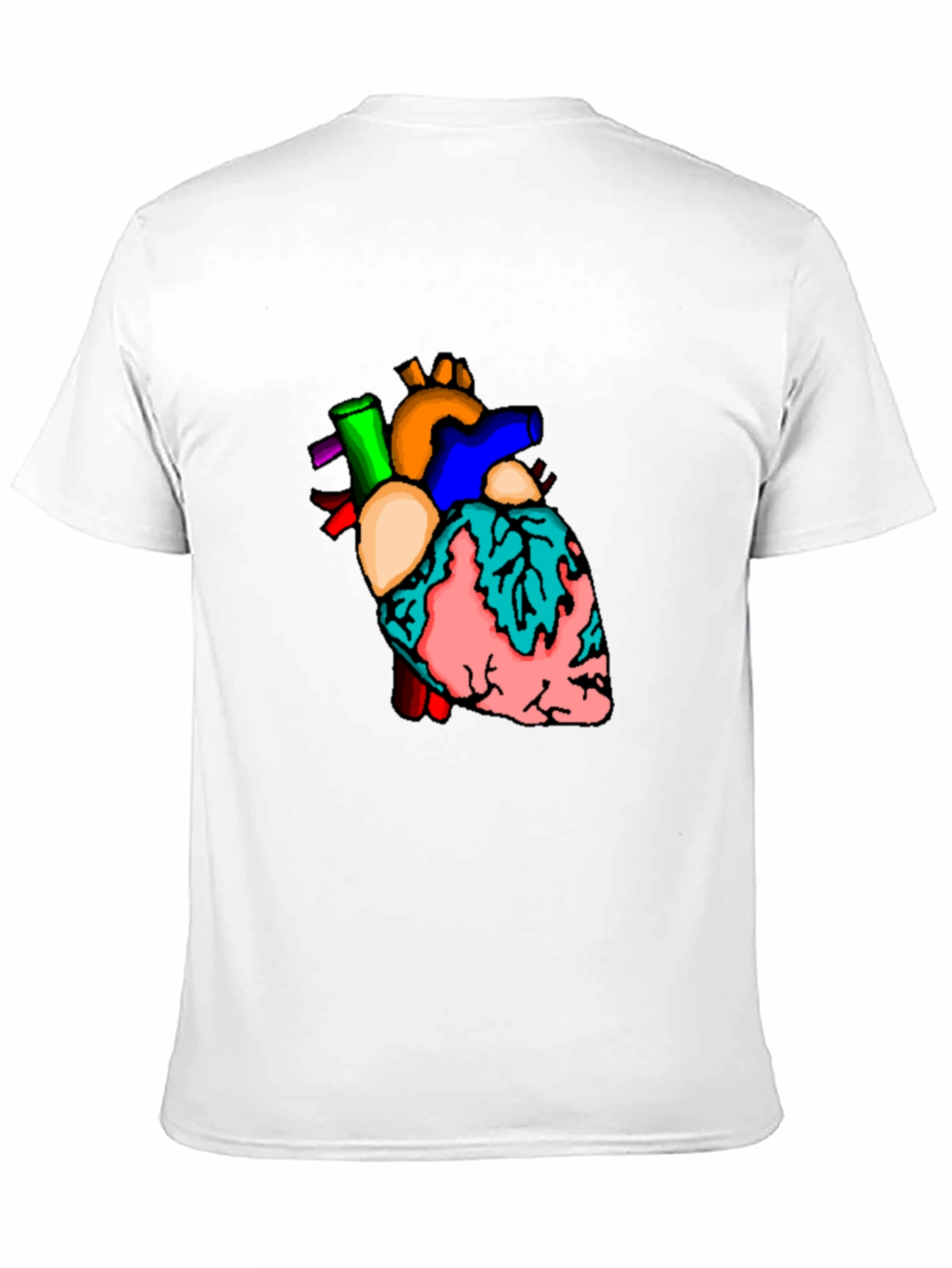 Anatomical Heart Graphic T-Shirt - Unique Design