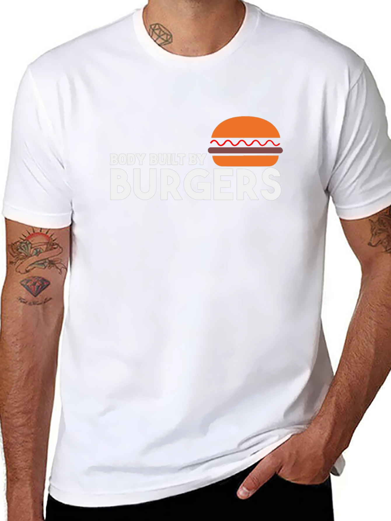 Body Built by Burgers Graphic T-Shirt
