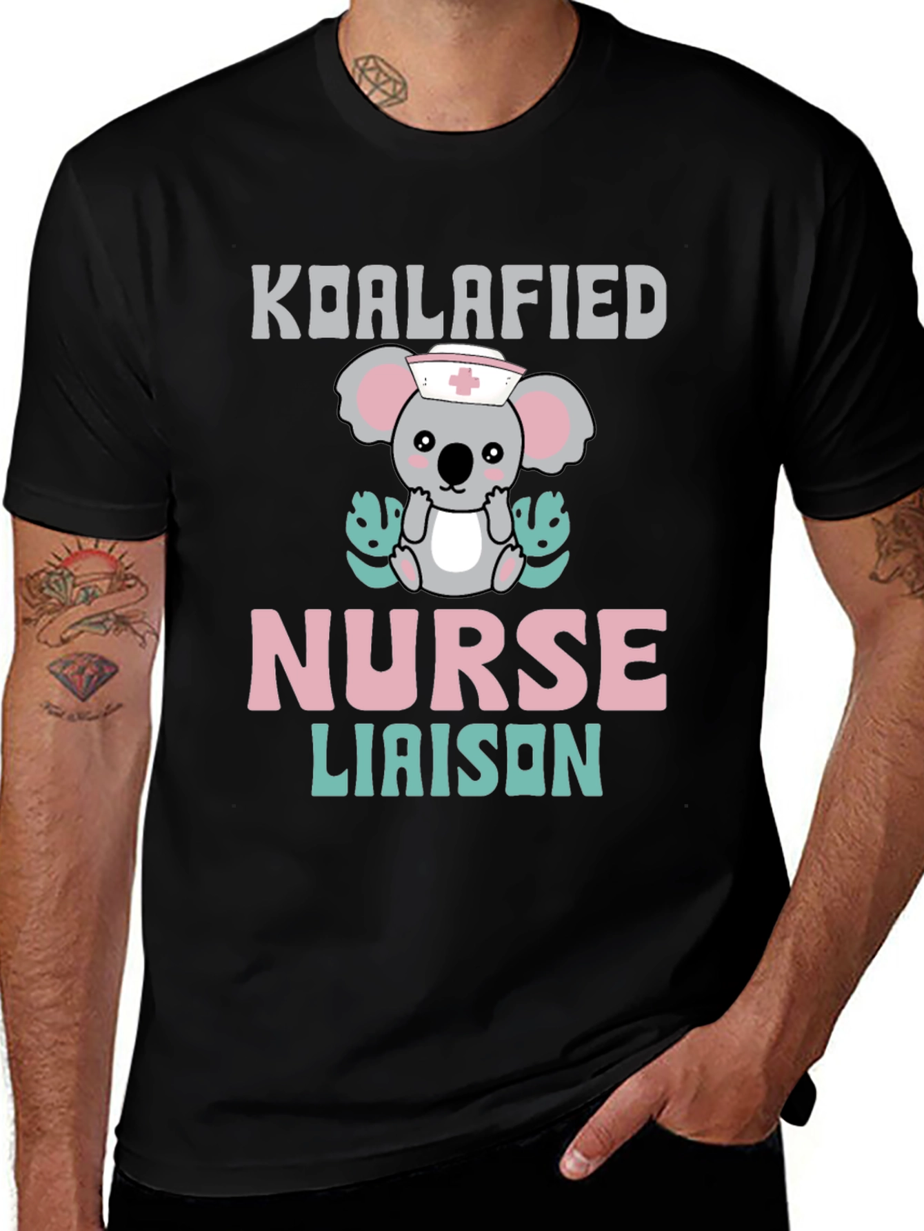 Koalafied Nurse Liaison T-Shirt - Cute Koala Graphic Tee