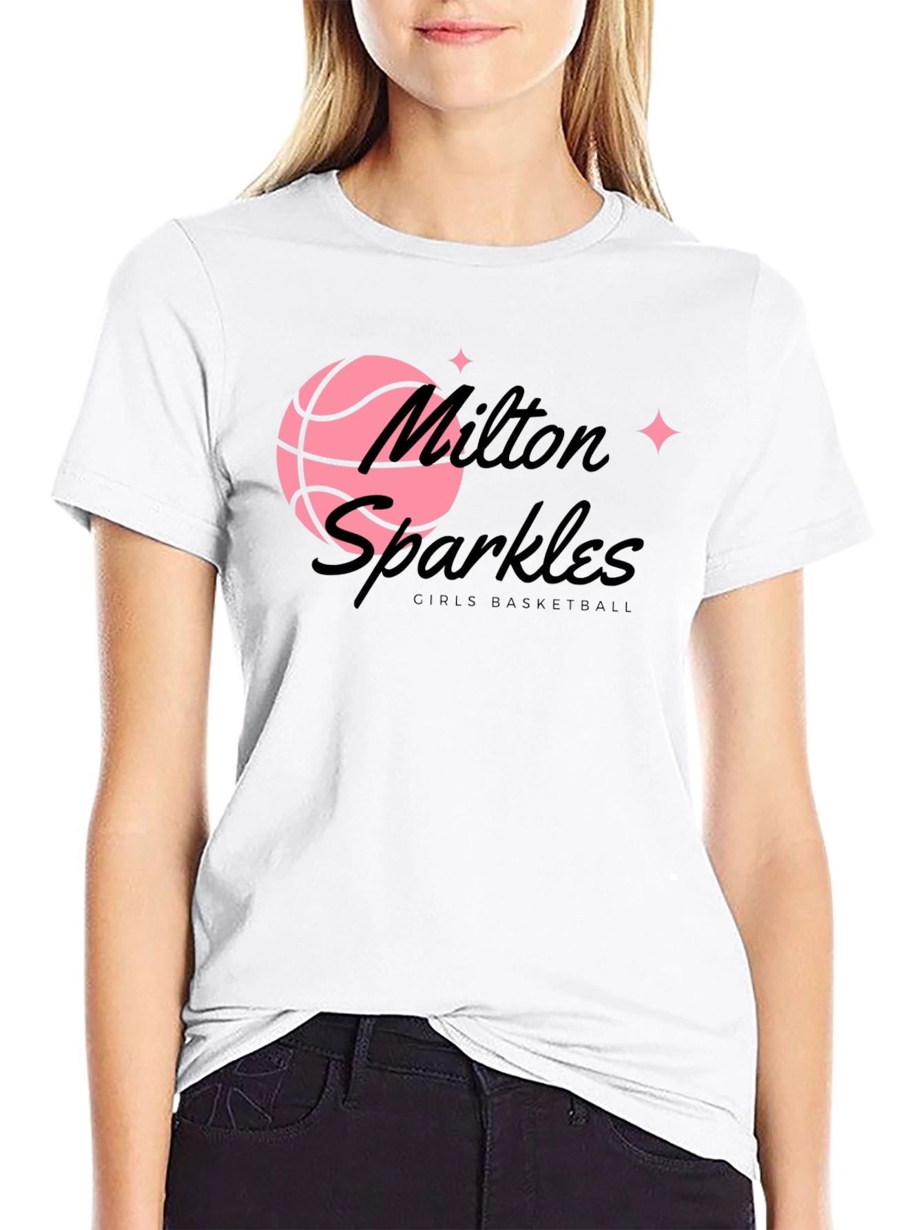 Milton Sparkles Basketball T-Shirt