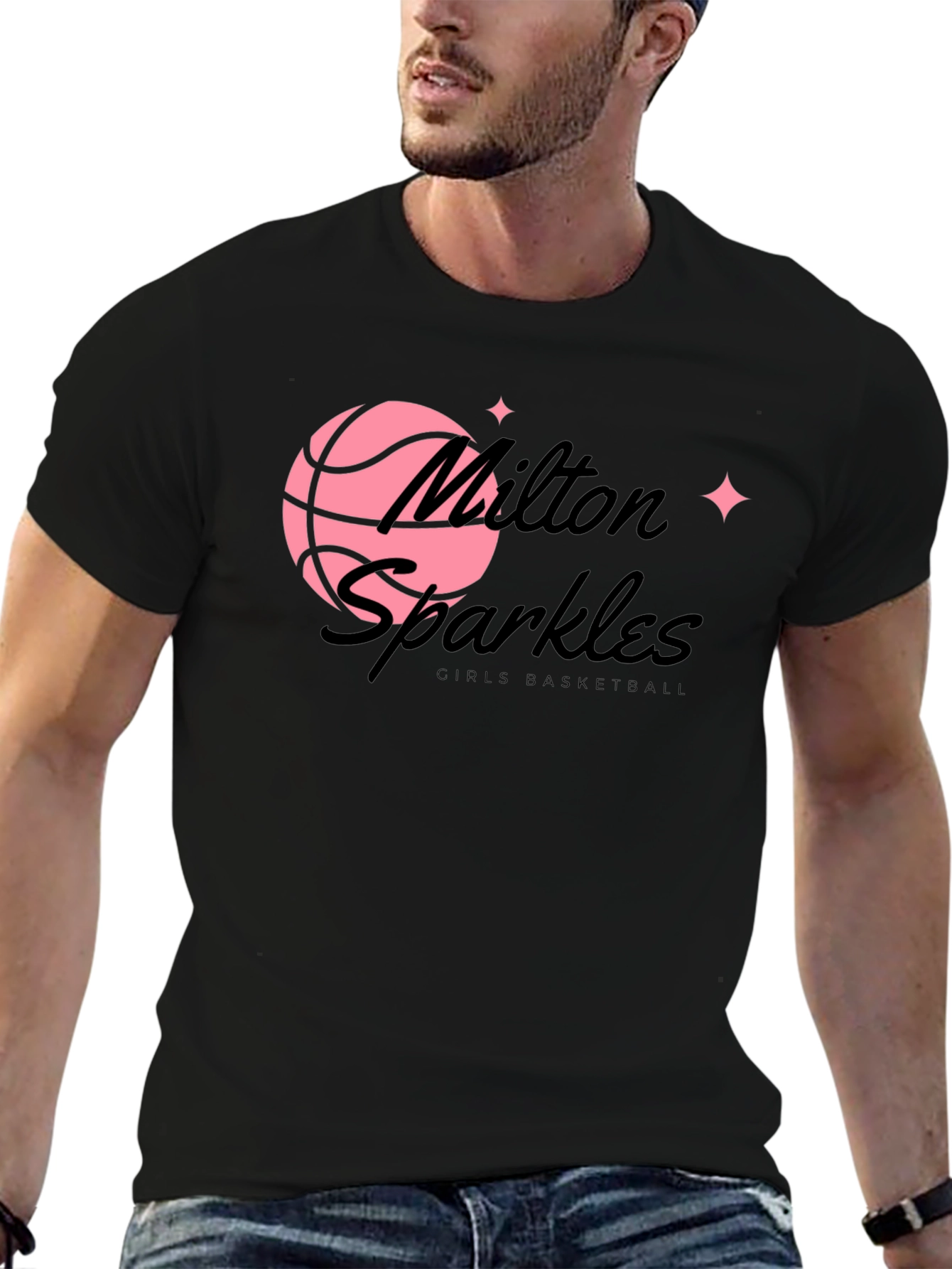 Milton Sparkles Basketball T-Shirt