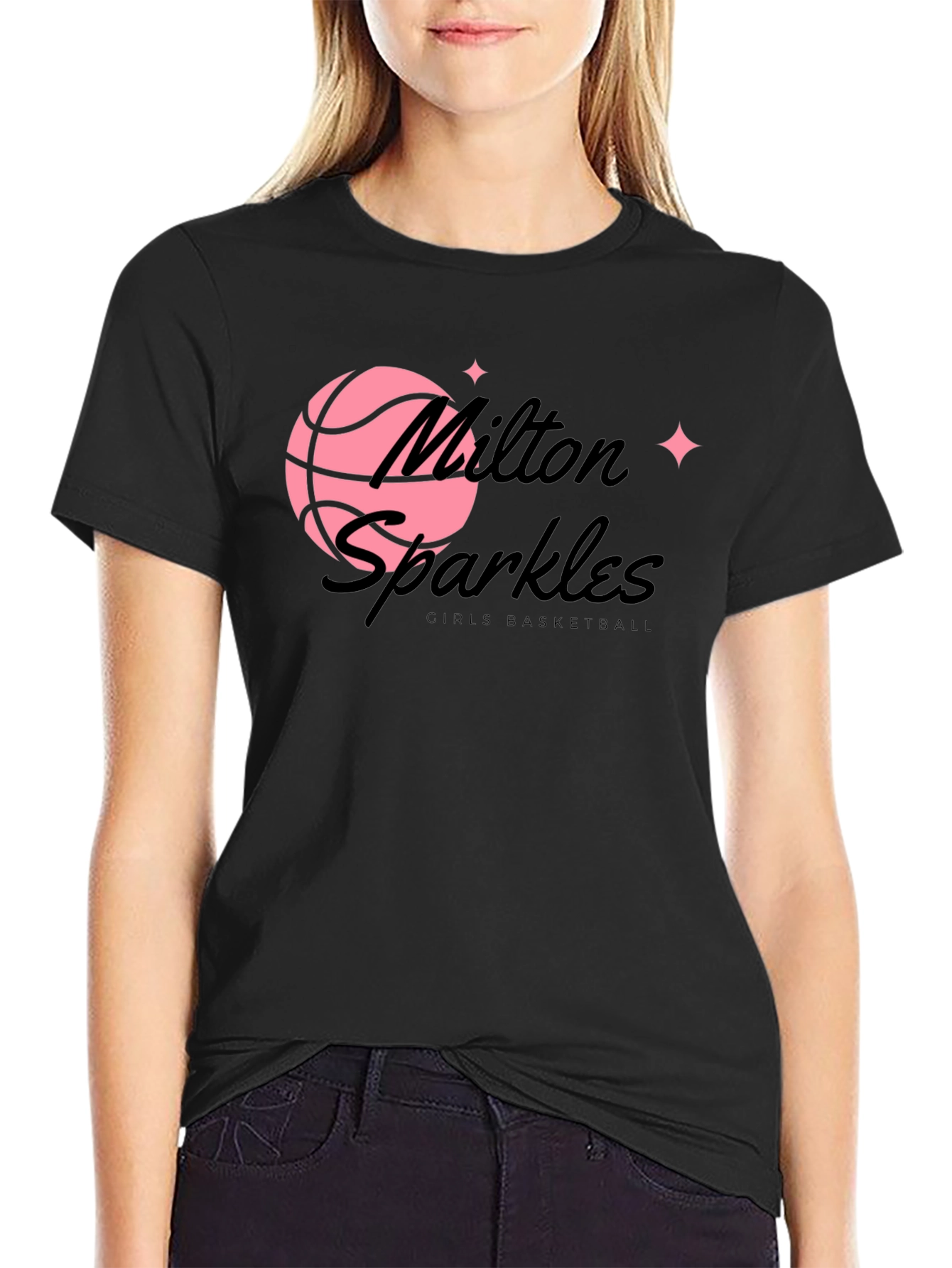 Milton Sparkles Basketball T-Shirt