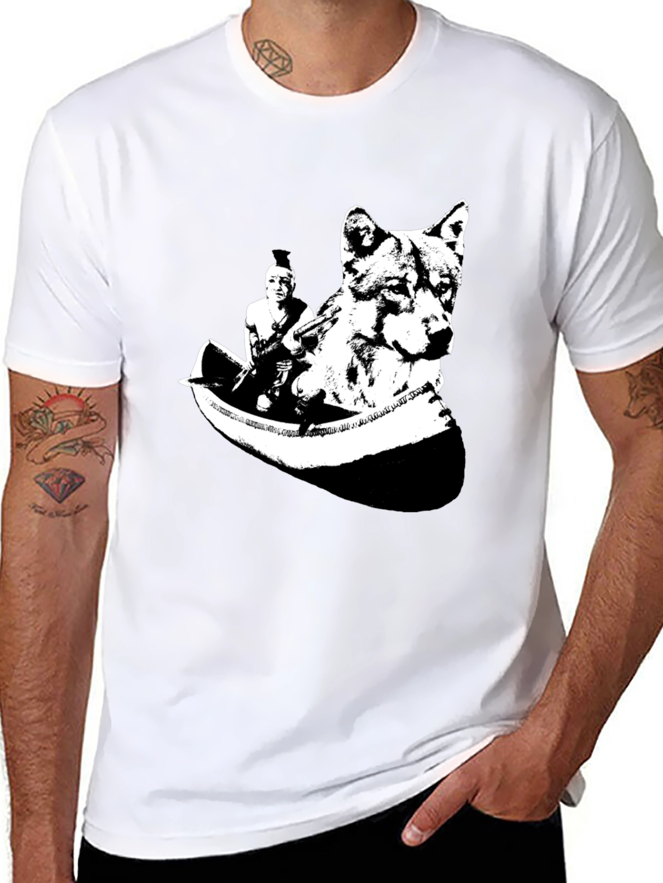 Native American Wolf T-Shirt
