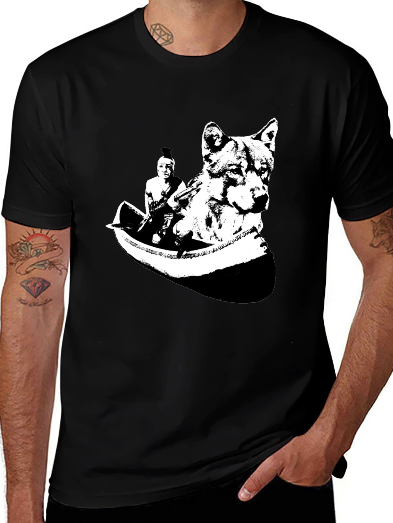 Native American Wolf T-Shirt