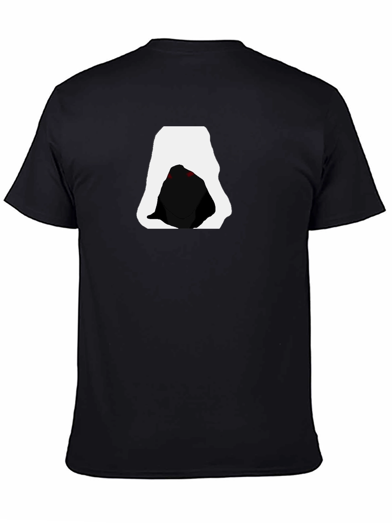 Hooded Figure Graphic Tee - Mens Black T-Shirt