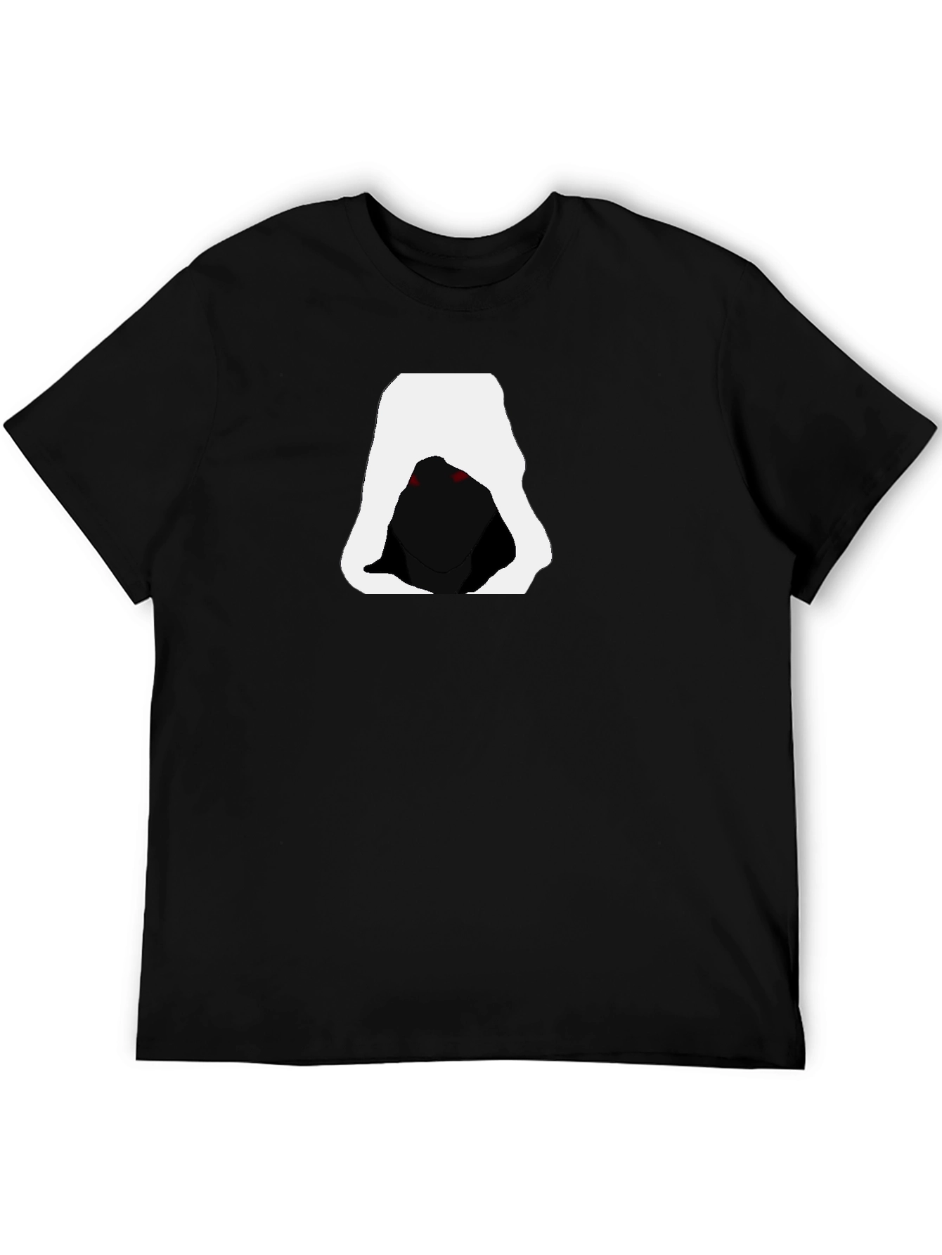 Hooded Figure Graphic Tee - Mens Black T-Shirt