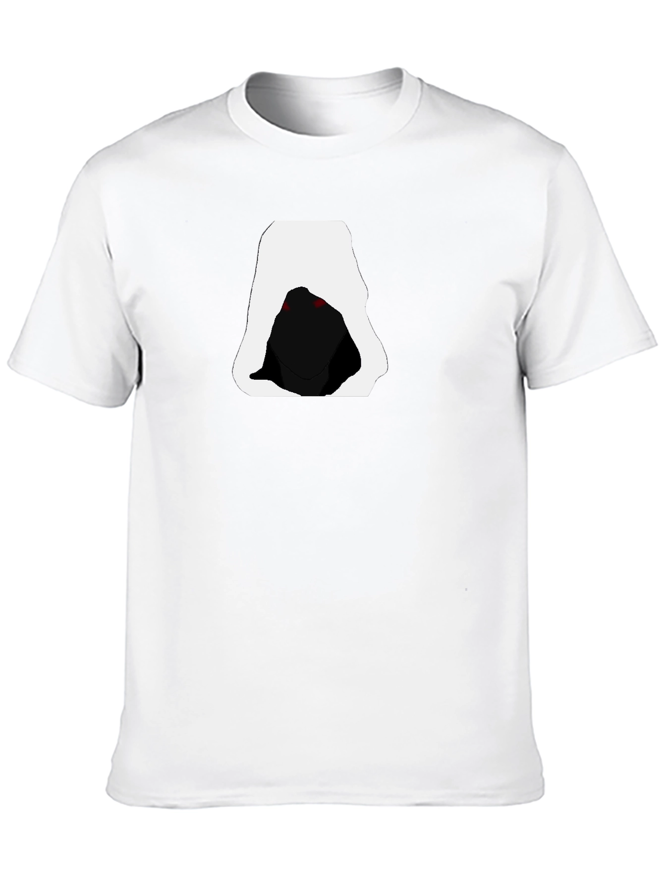 Hooded Figure Graphic Tee - Mens Black T-Shirt
