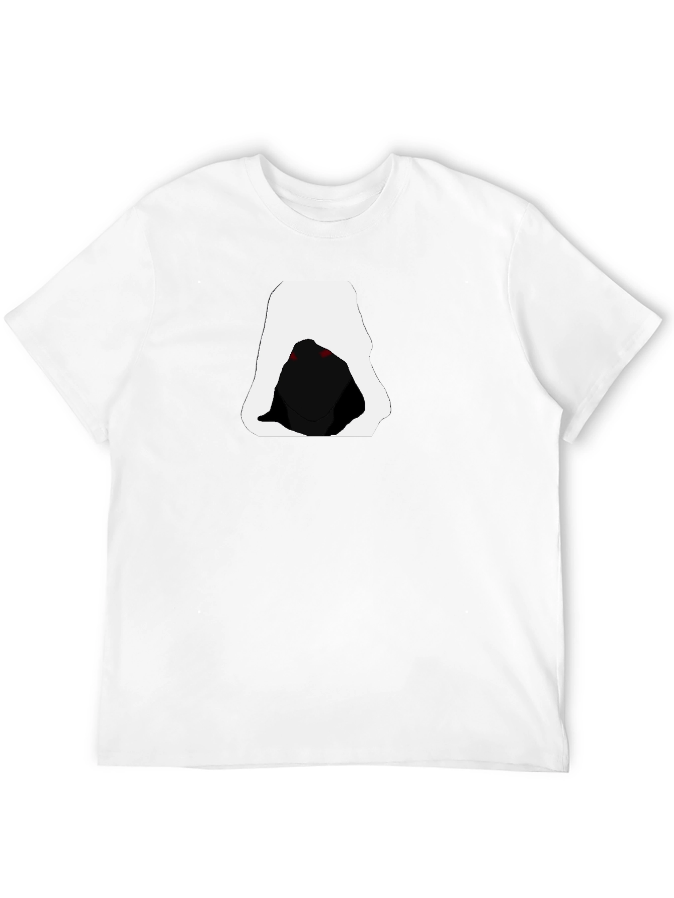 Hooded Figure Graphic Tee - Mens Black T-Shirt