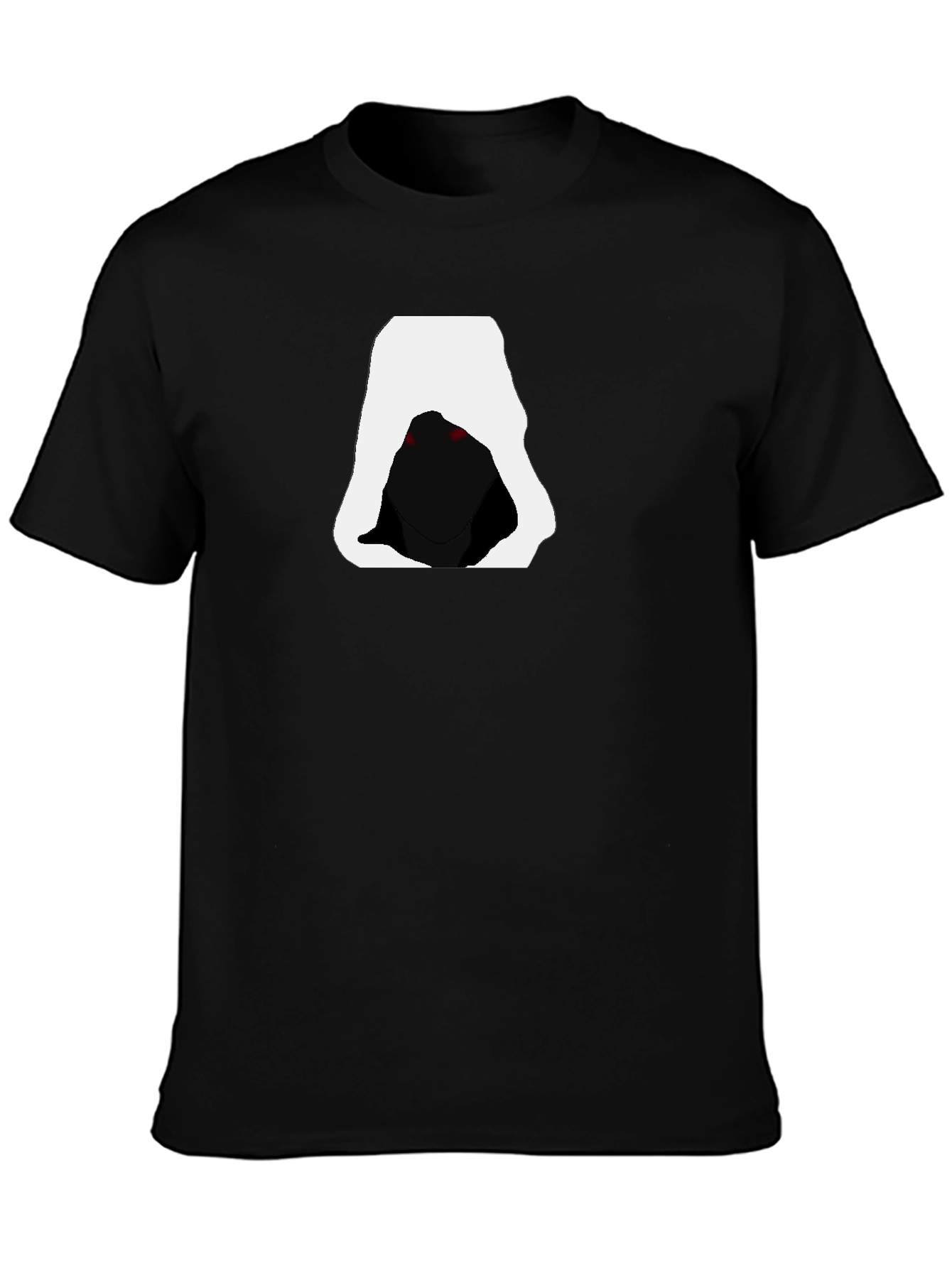 Hooded Figure Graphic Tee - Mens Black T-Shirt