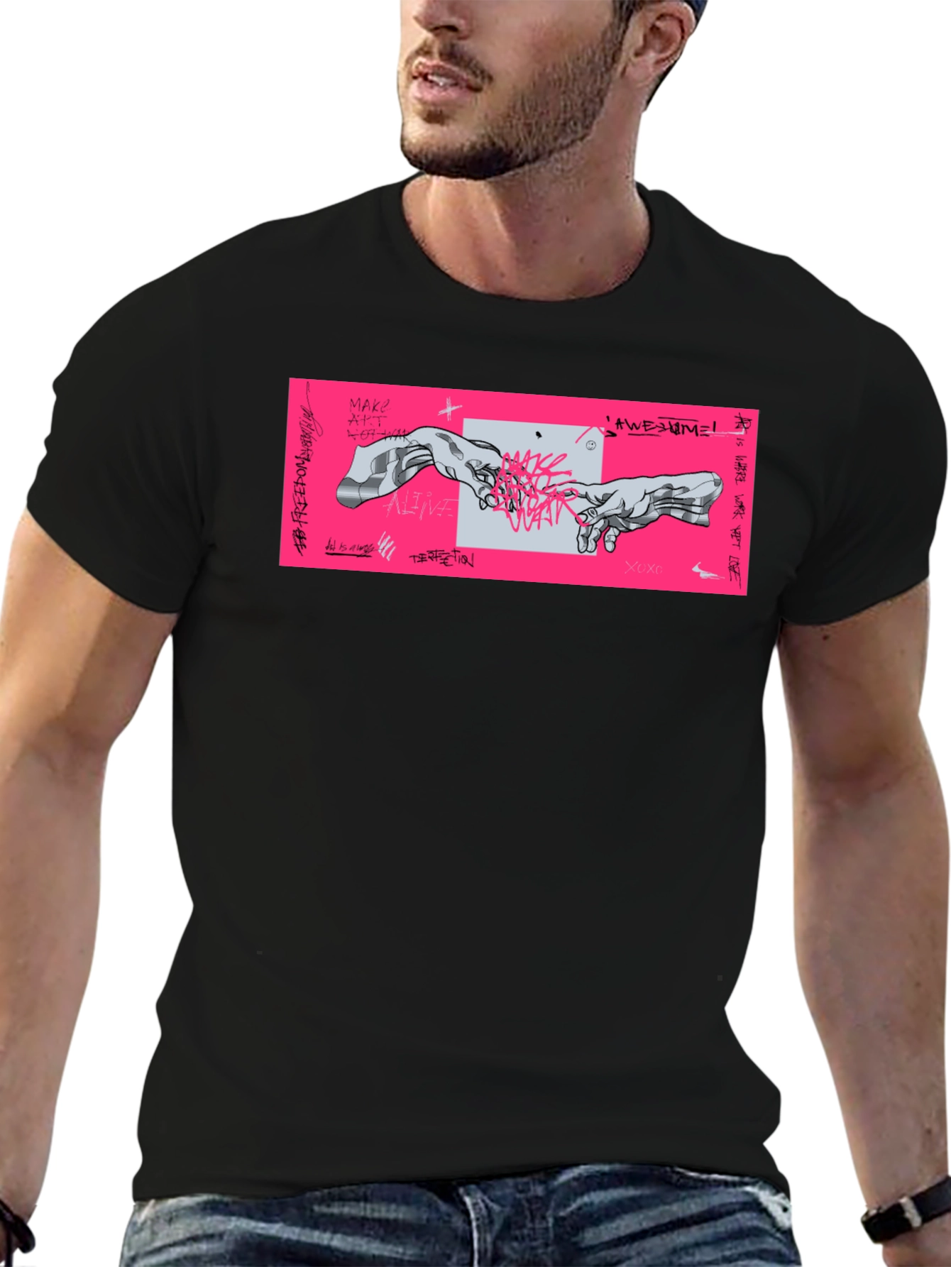 Modern Creation of Adam Graphic Tee