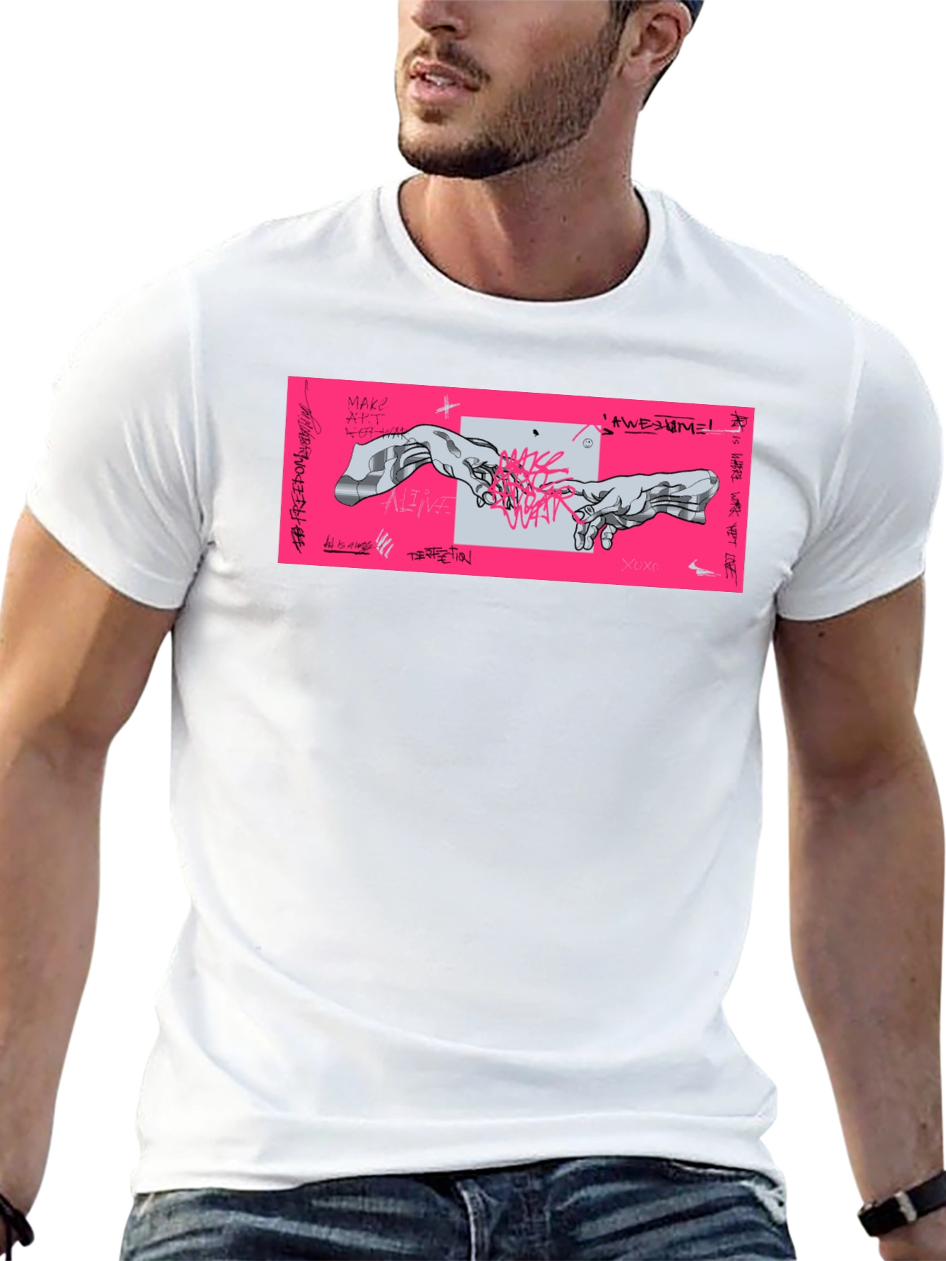Modern Creation of Adam Graphic Tee