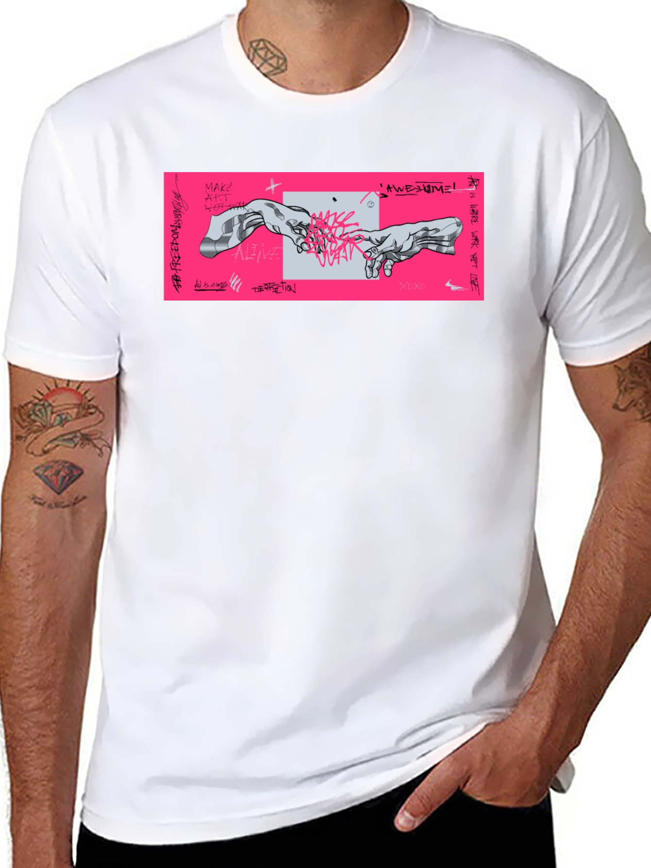 Modern Creation of Adam Graphic Tee