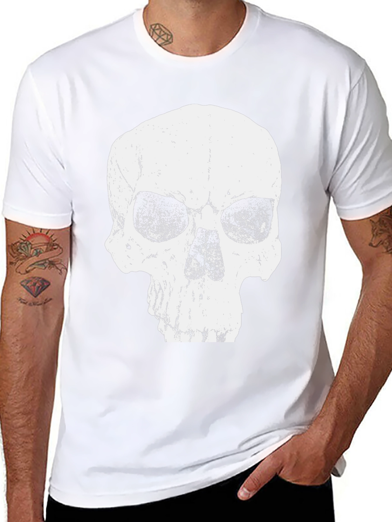 Skull Graphic T-Shirt - Edgy Design