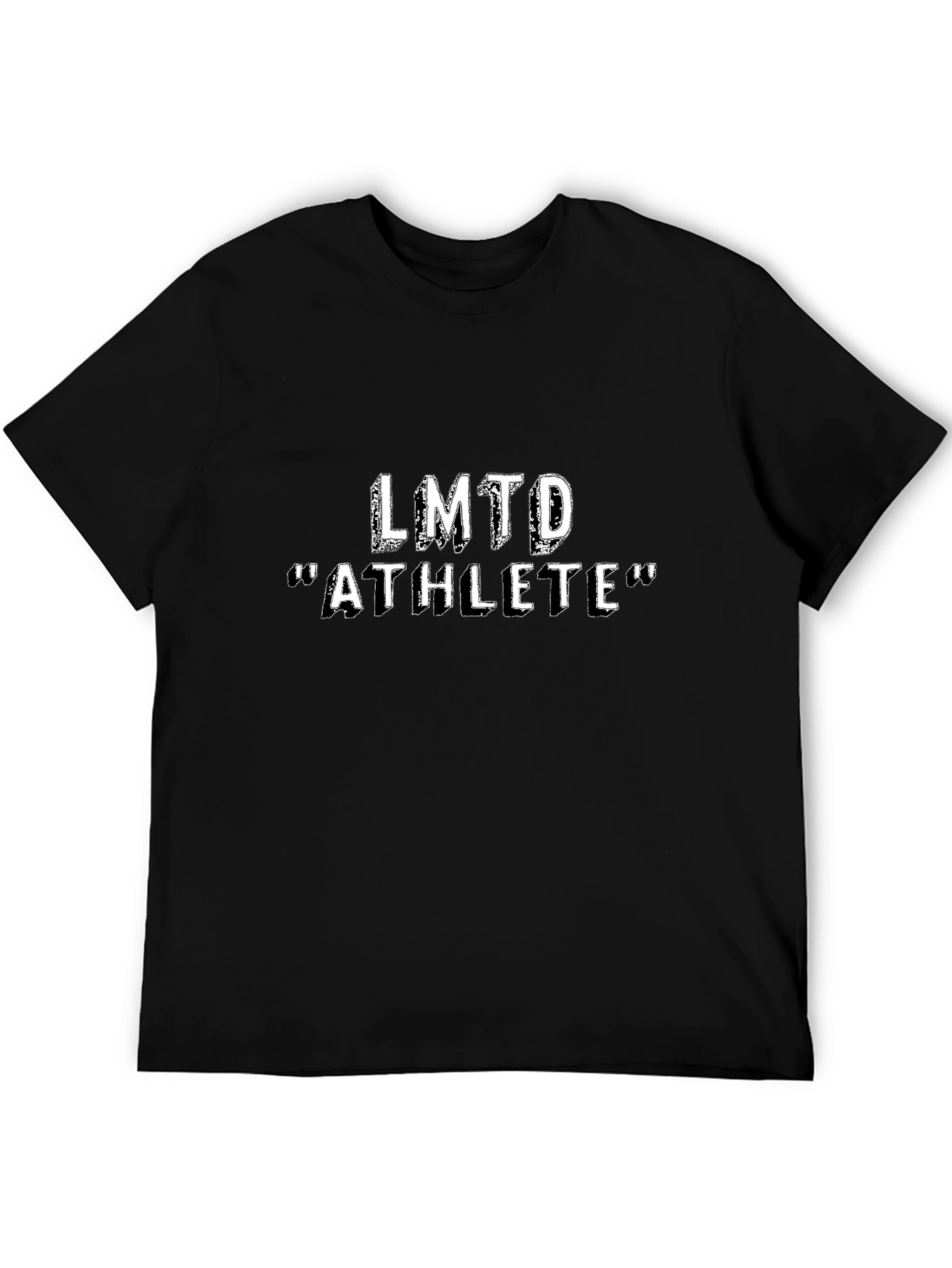 LMTD Athlete Graphic Black T-Shirt Casual Wear