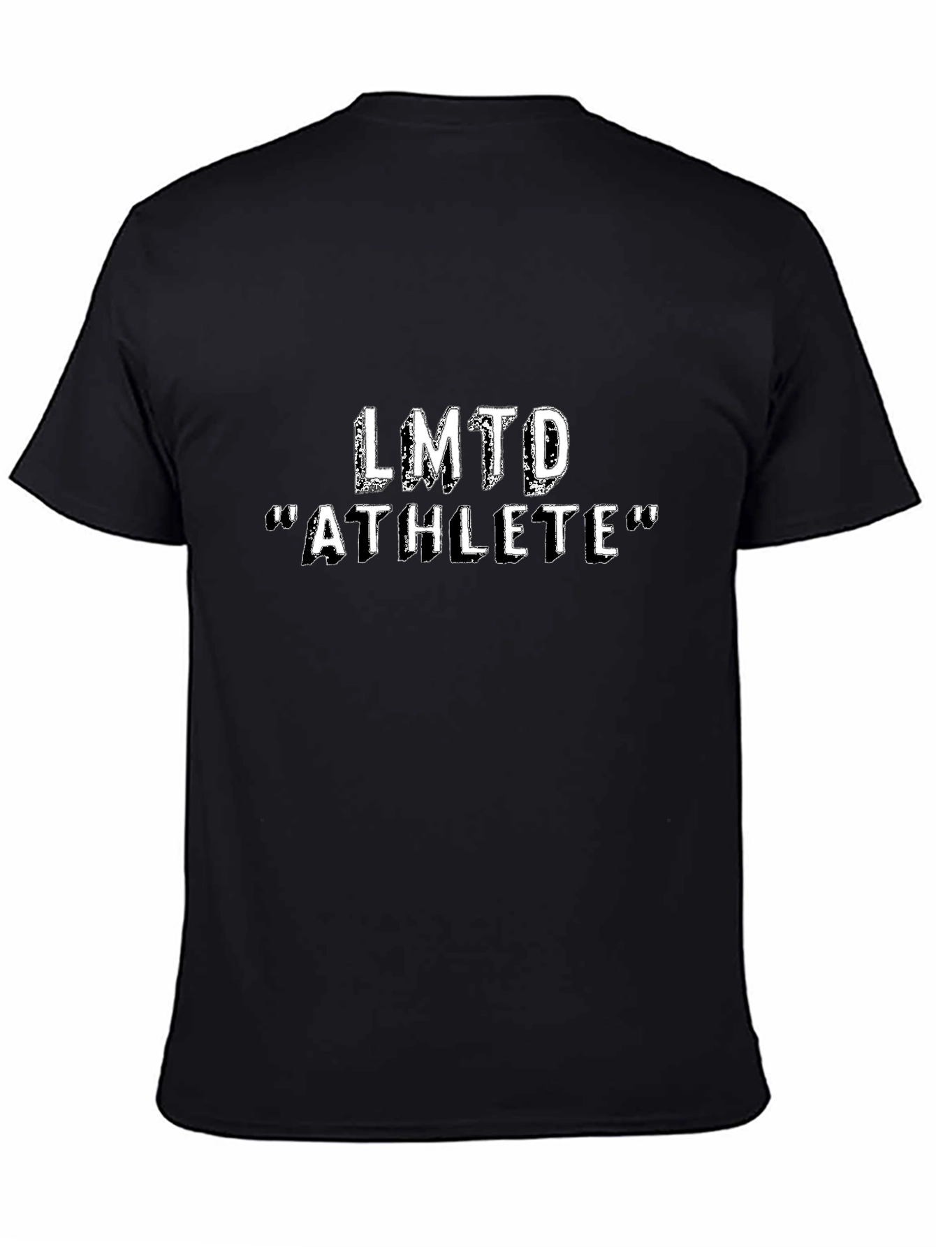 LMTD Athlete Graphic Black T-Shirt Casual Wear