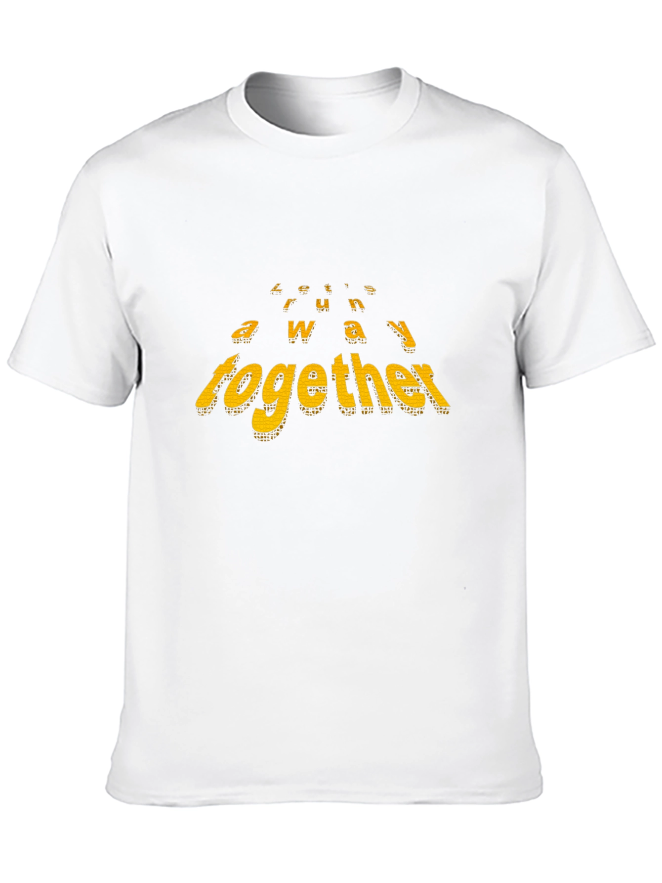 Lets Run Away Together Black T-Shirt