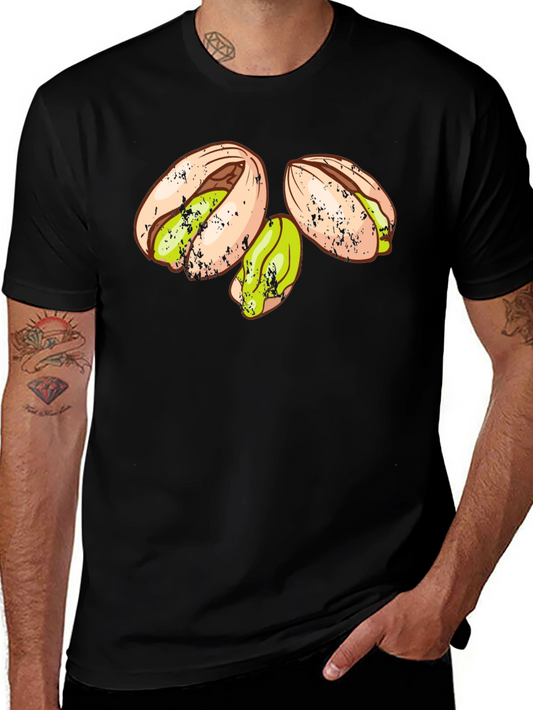 Pistachio Graphic Tee - Casual Cotton T-Shirt