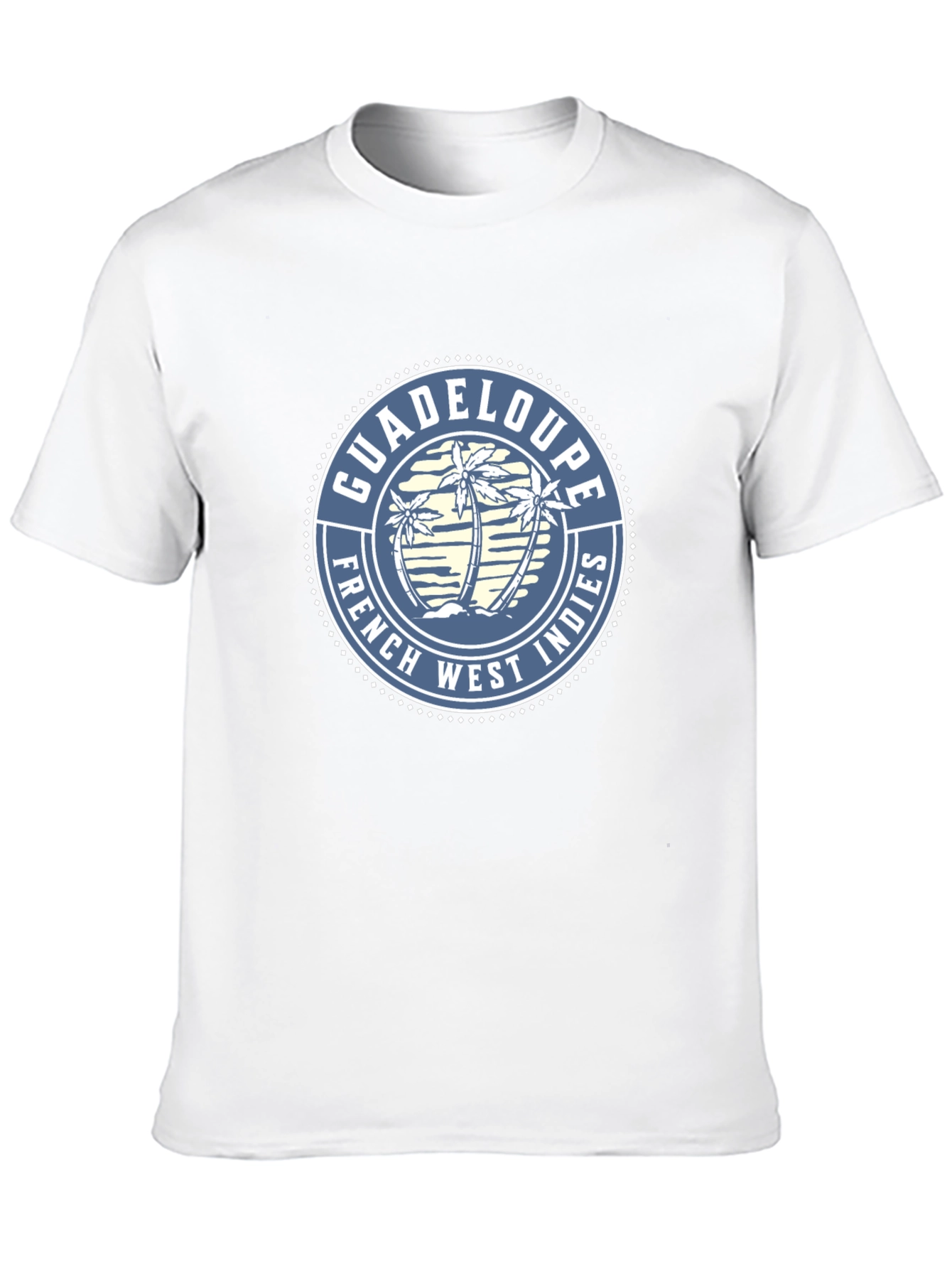 Guadeloupe French West Indies Mens Black T-Shirt