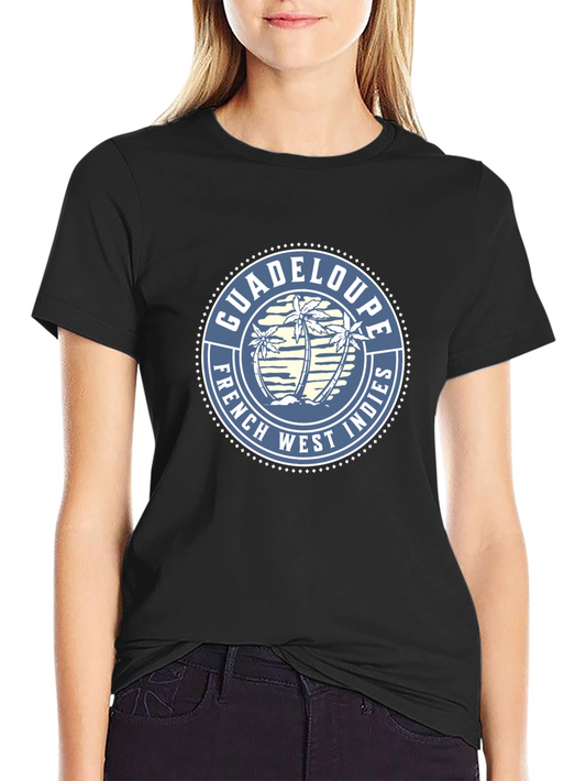Guadeloupe French West Indies Mens Black T-Shirt