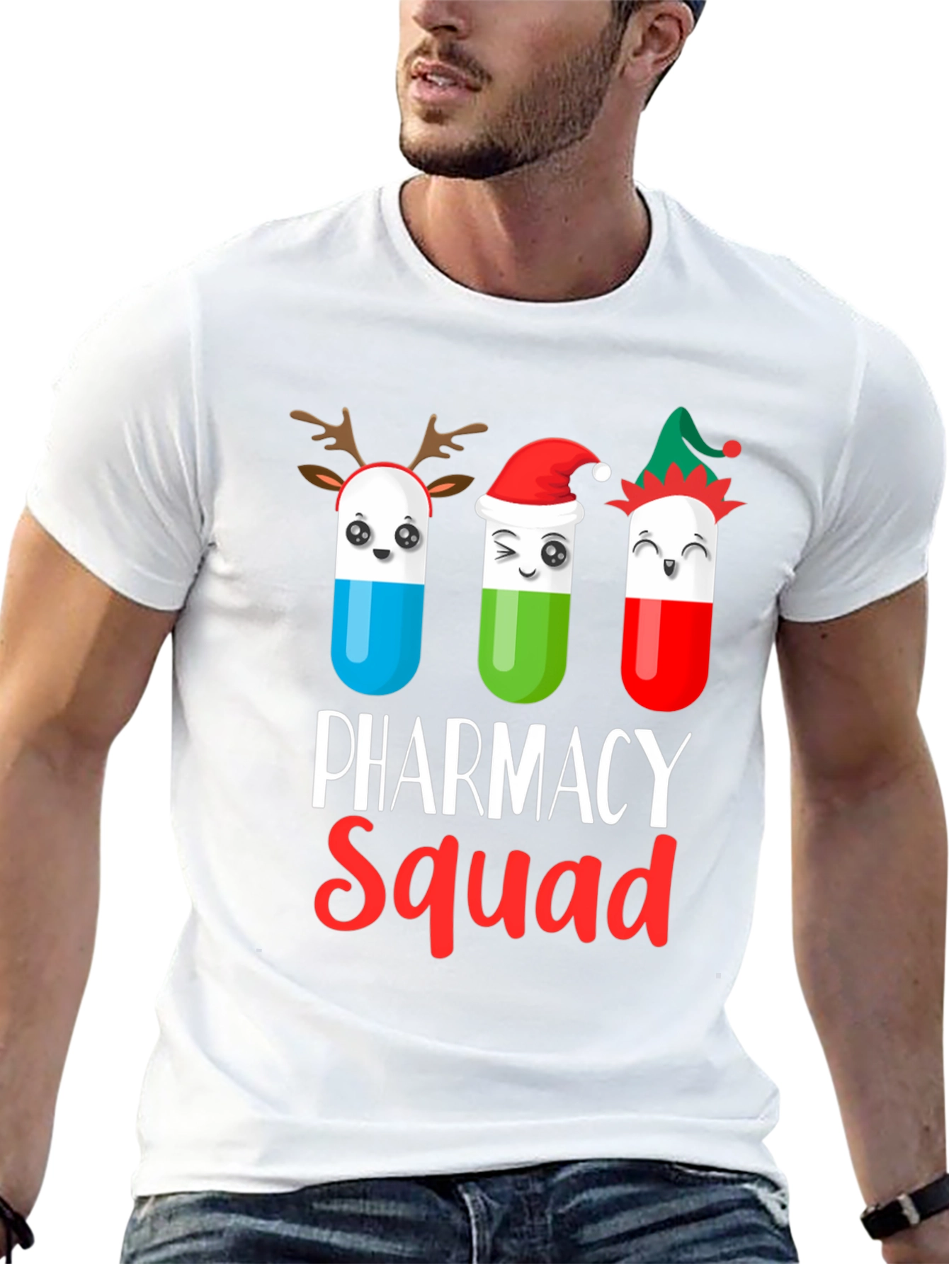Pharmacy Squad Christmas Graphic T-Shirt