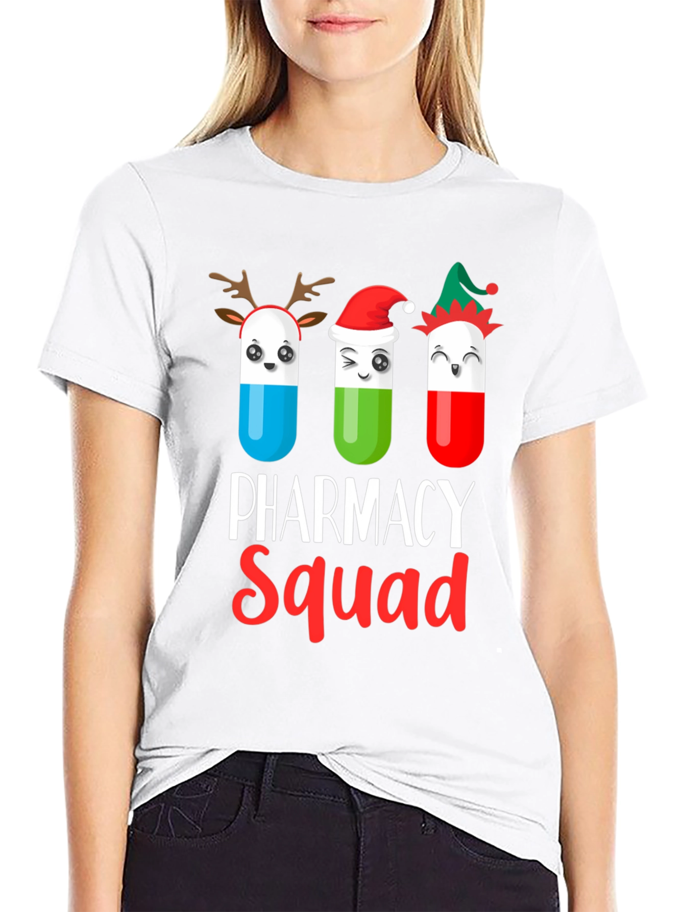 Pharmacy Squad Christmas Graphic T-Shirt