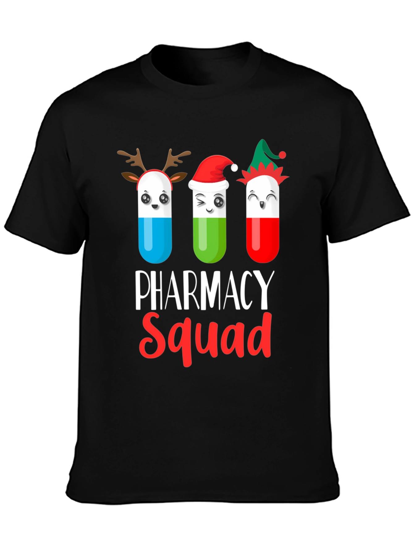 Pharmacy Squad Christmas Graphic T-Shirt