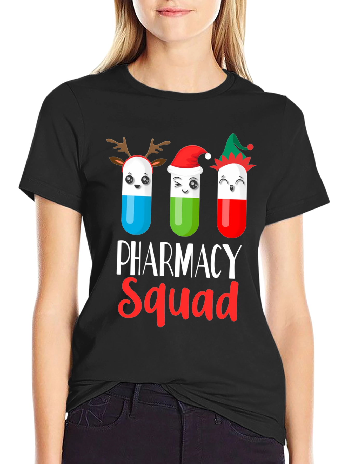 Pharmacy Squad Christmas Graphic T-Shirt