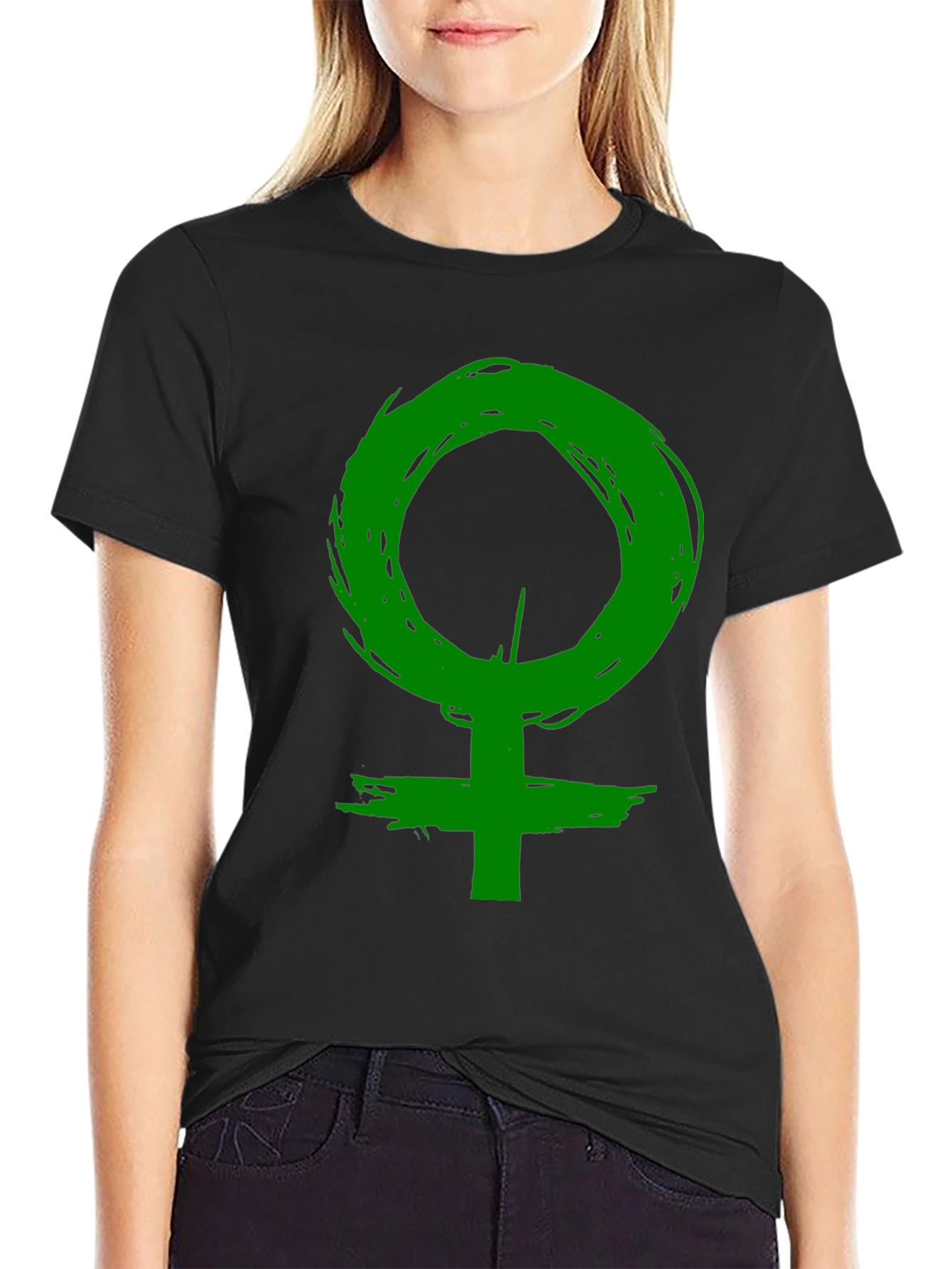 Venus Symbol Graphic Tee - Edgy Feminist T-Shirt