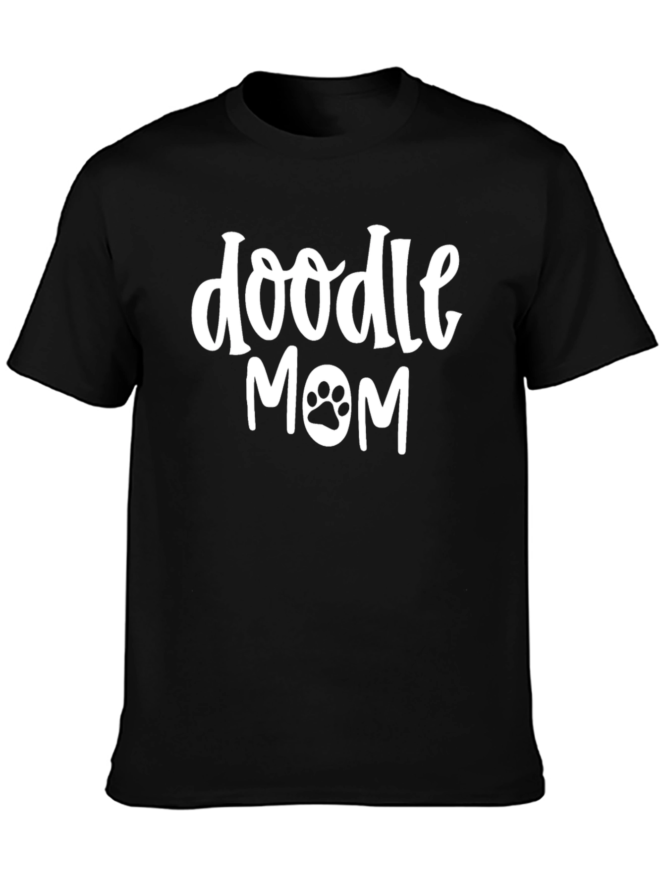 Doodle Mom T-Shirt - Cute Dog Paw Print Tee