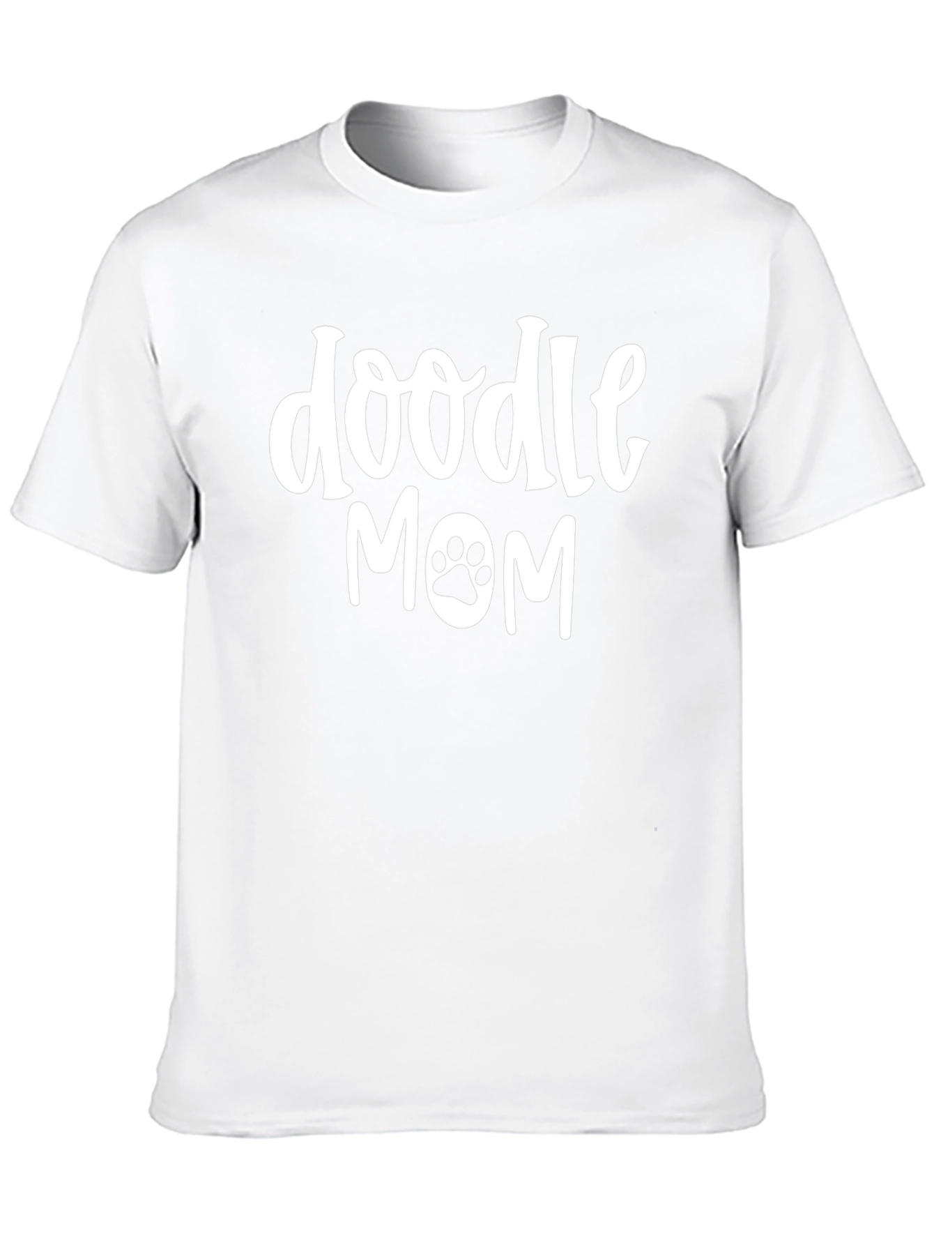 Doodle Mom T-Shirt - Cute Dog Paw Print Tee