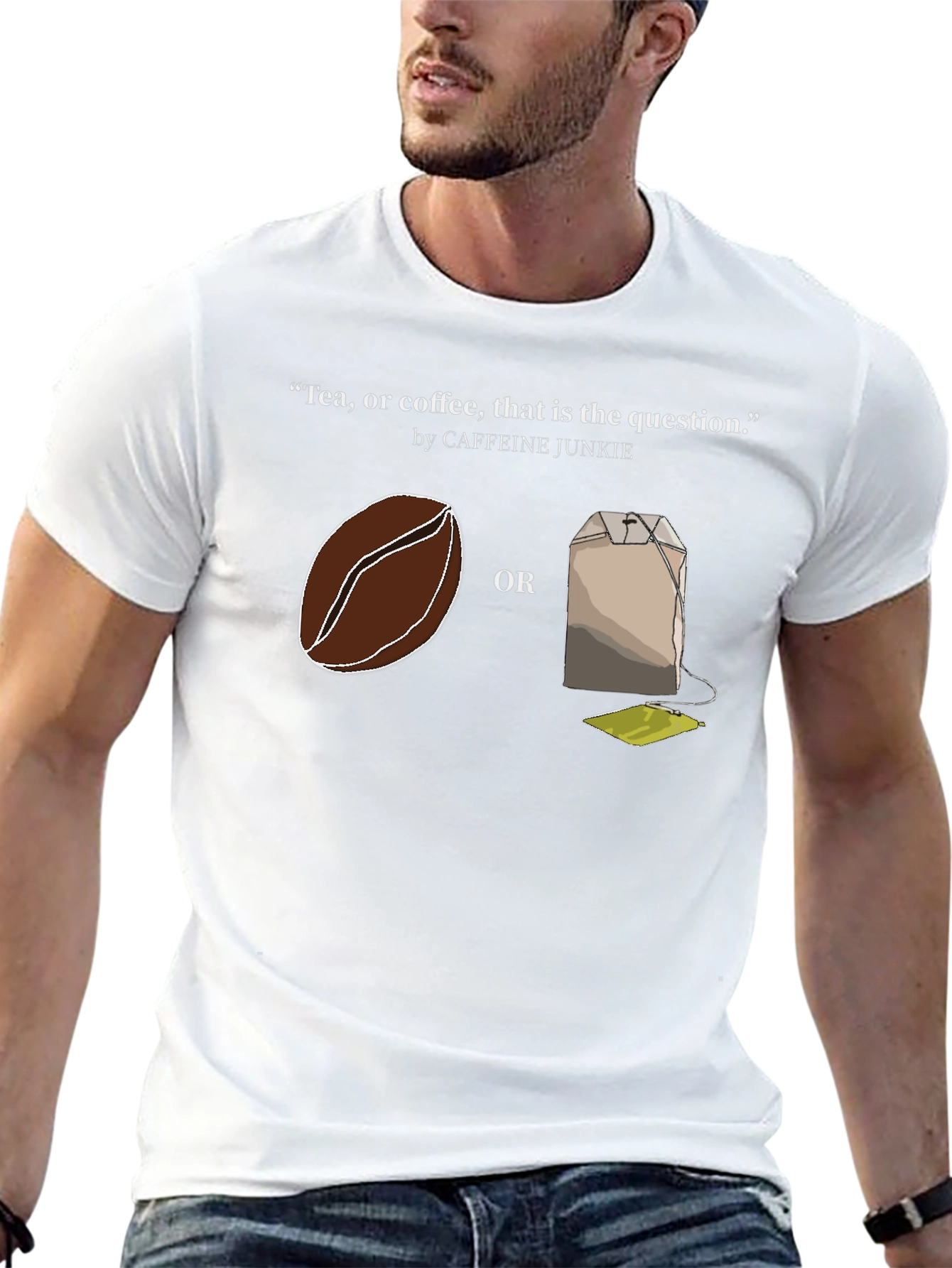 Tea or Coffee T-Shirt - Caffeine Junkie Tee