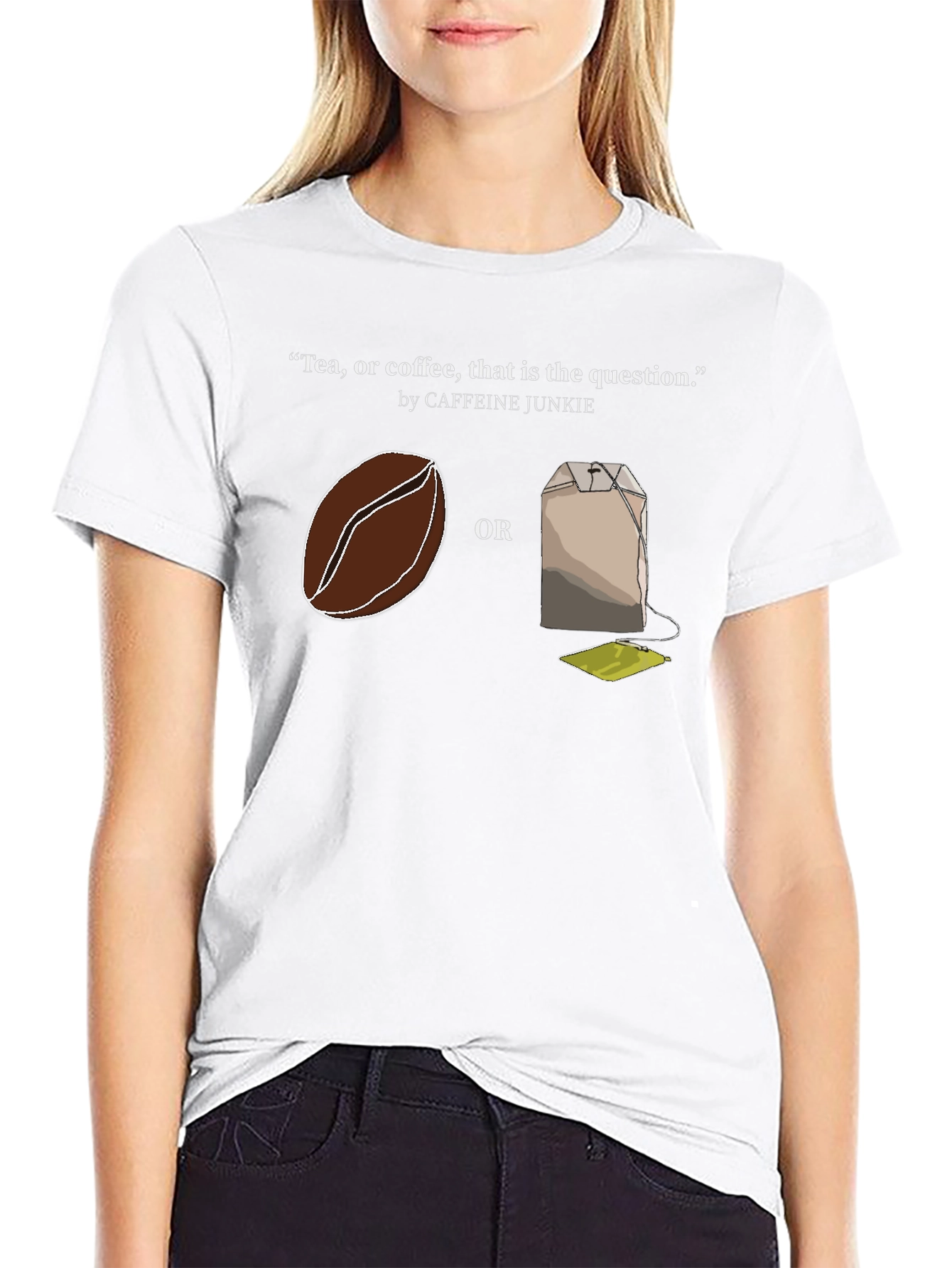 Tea or Coffee T-Shirt - Caffeine Junkie Tee