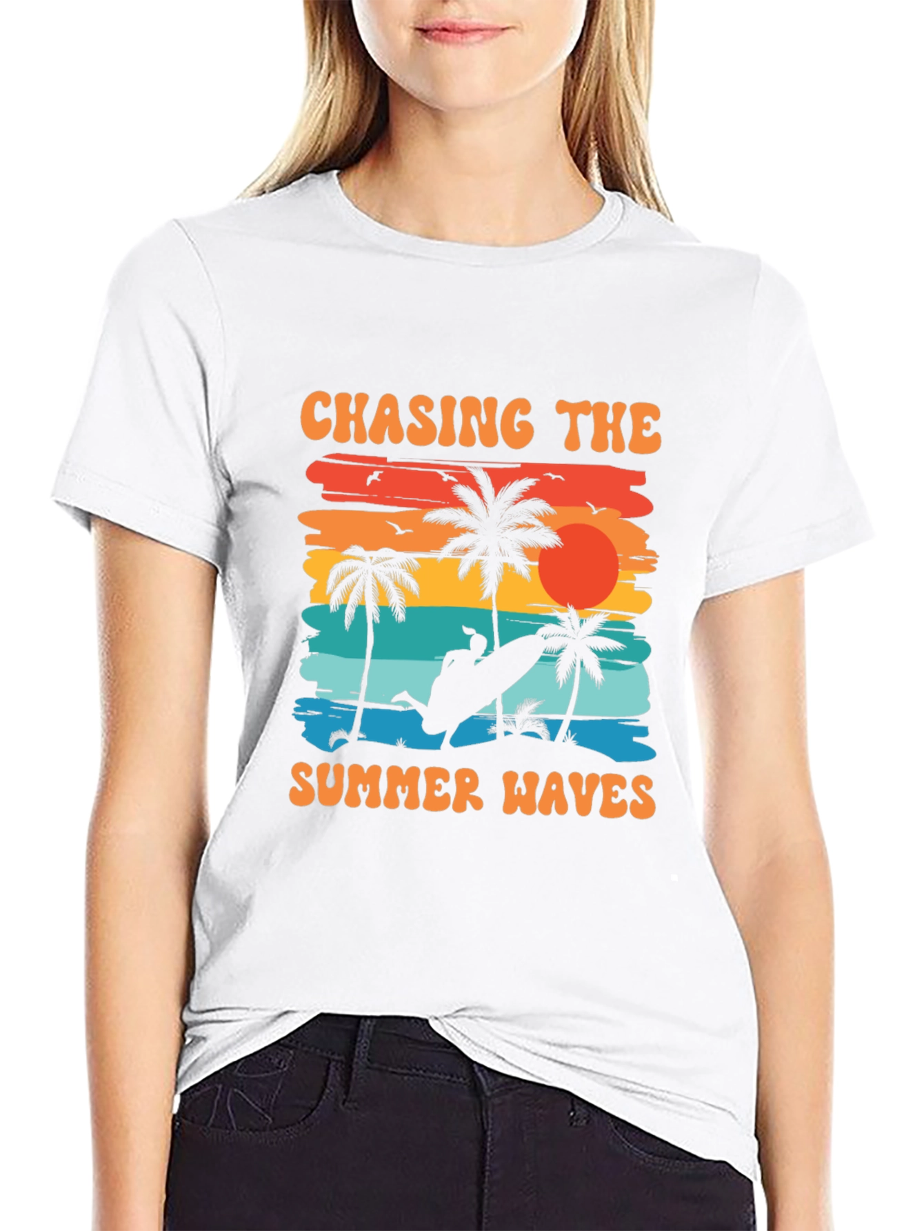 Chasing Summer Waves Graphic Tee - Beach Vibes
