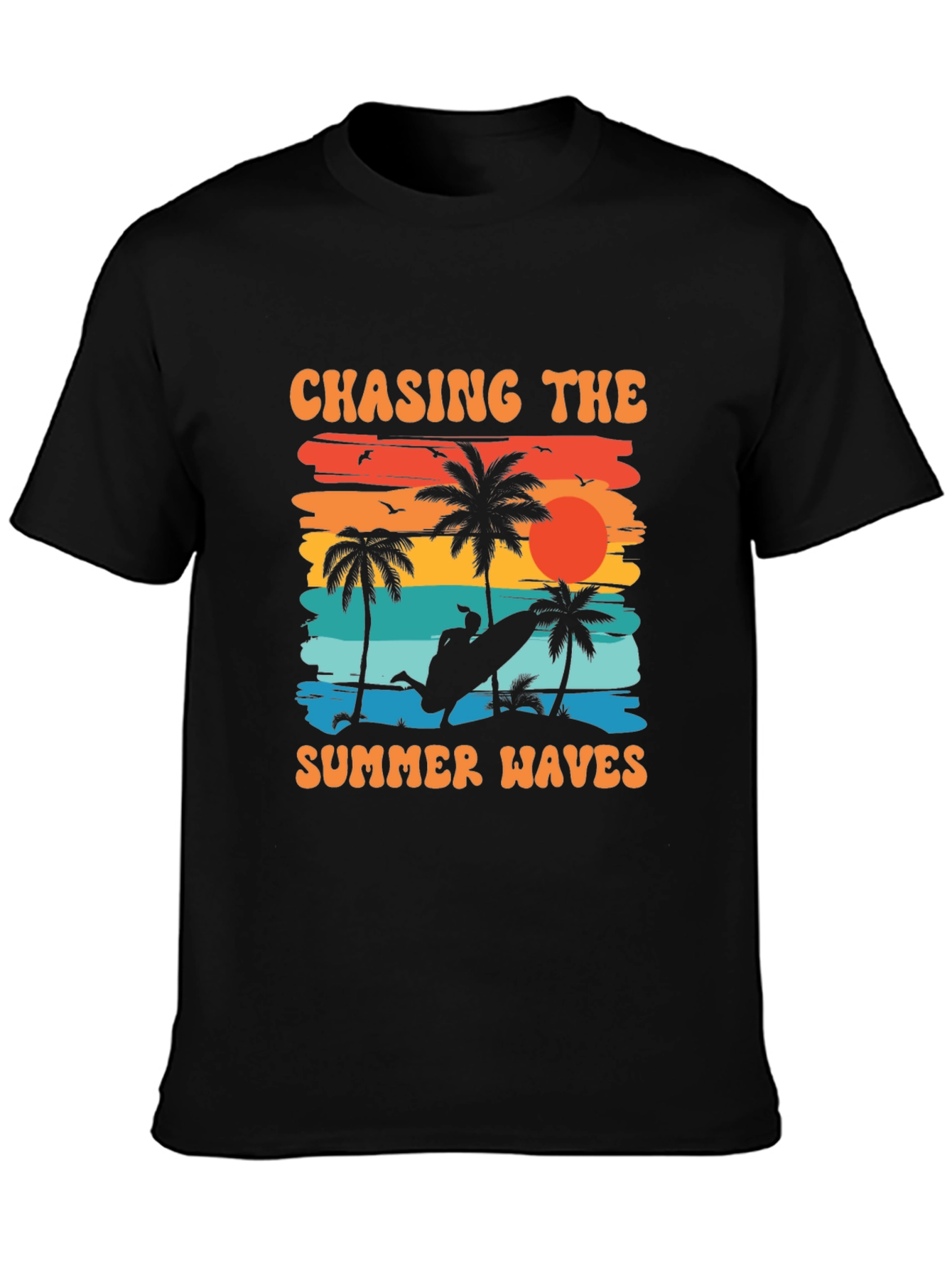 Chasing Summer Waves Graphic Tee - Beach Vibes