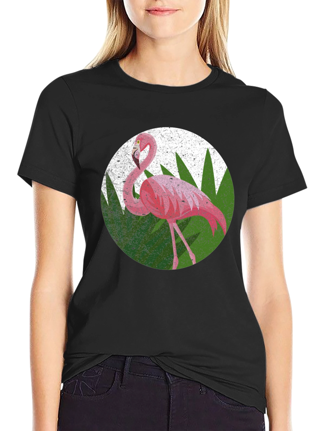 Black Flamingo Graphic Tee